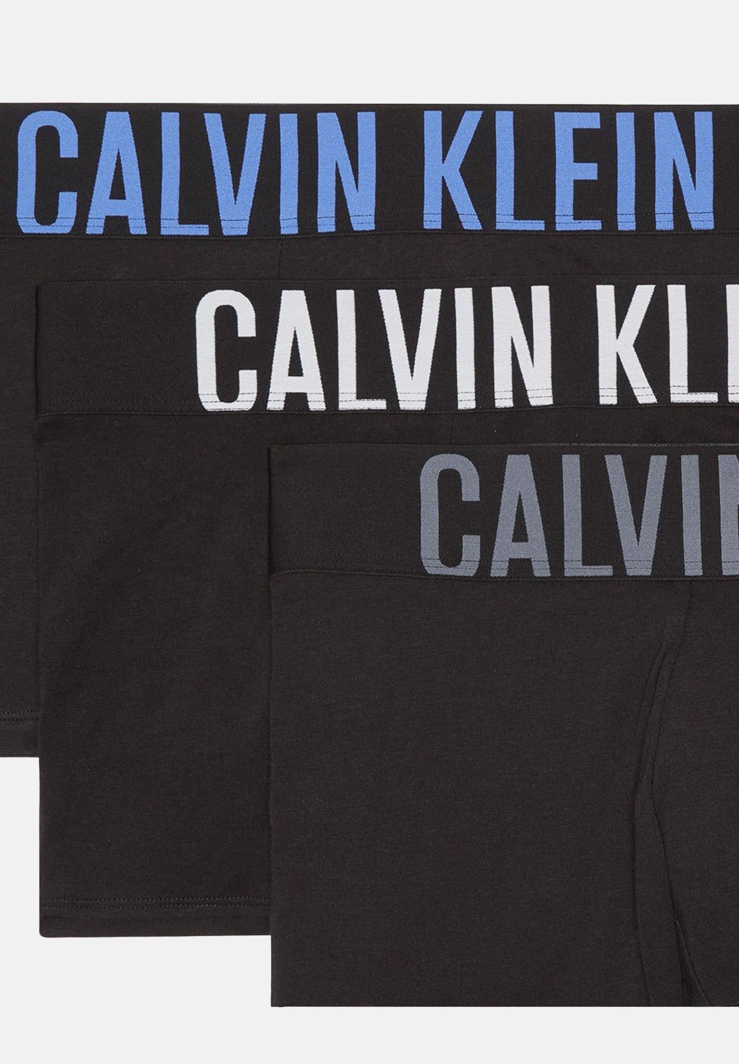 CALVIN KLEIN Set da tre boxer neri da uomo con logo 000NB3608A ZDO CALVIN KLEIN