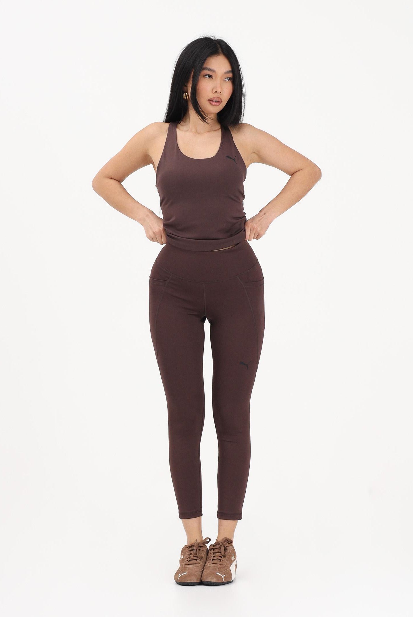 PUMA Leggings TAD ESSENTIALS 7/8 marrone da donna 525899 13 PUMA