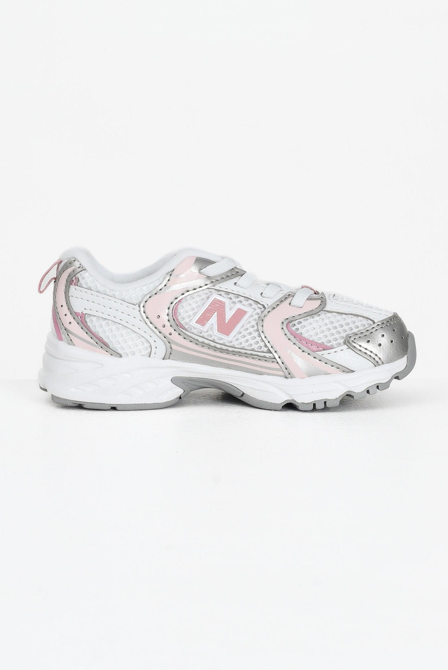 NEW BALANCE Sneakers 530 Bungee bianche, argento e rosa da neonato IZ530EC NEW BALANCE
