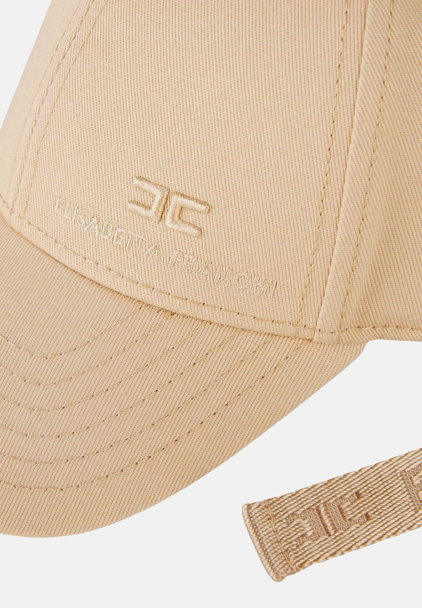 ELISABETTA FRANCHI Cappello con visiera beige da donna con nastro CL18F57E2 EA2 ELISABETTA FRANCHI