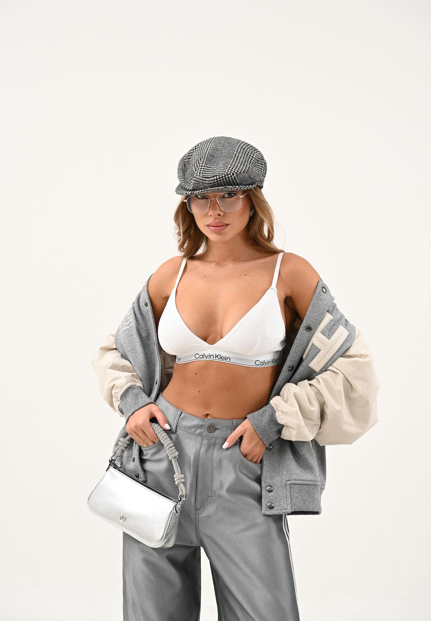 CALVIN KLEIN Reggiseno bianco da donna con logo 000QF5650E 100 CALVIN KLEIN