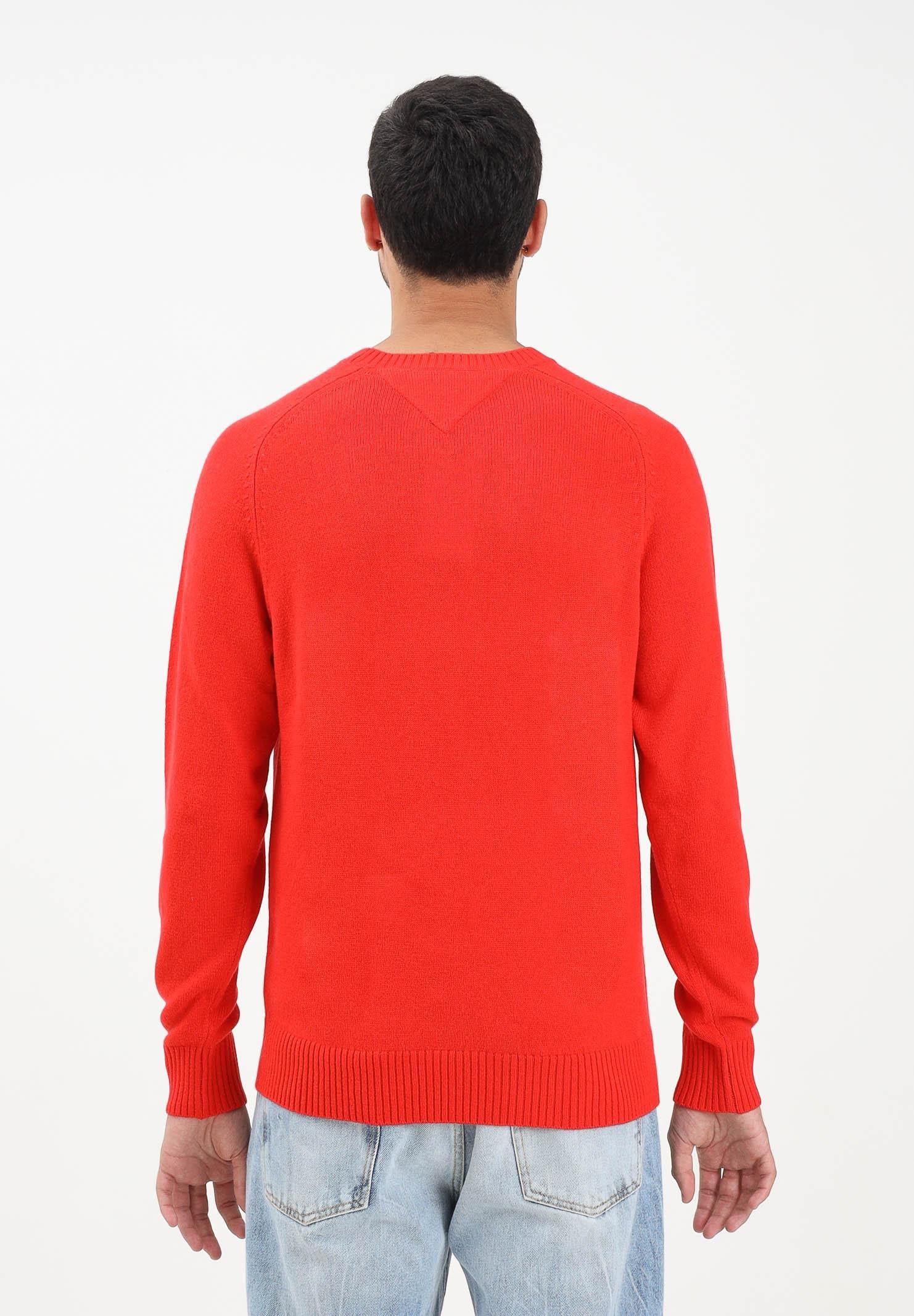 TOMMY HILFIGER Maglioncino girocollo rosso da uomo MW0MW36535XNF TOMMY HILFIGER