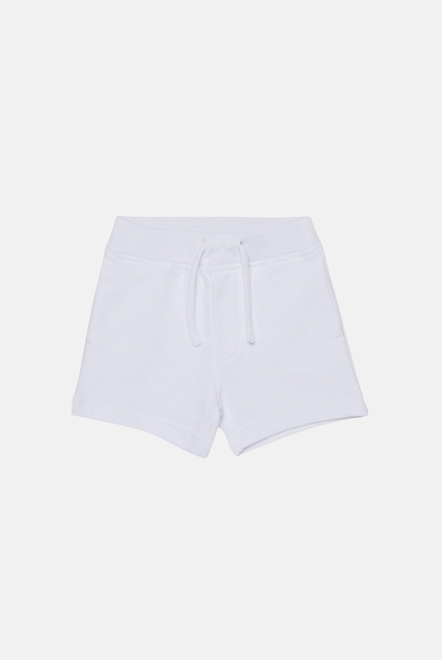 DSQUARED2 Shorts bianco da neonato con stampa sul retro DQ3280D0AGW DQ100 DSQUARED2