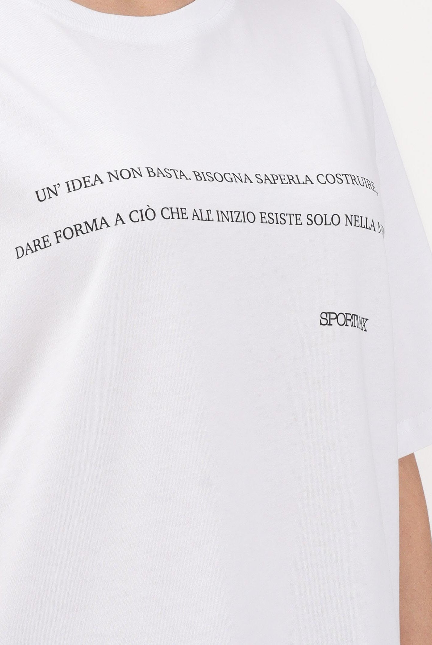 SPORTMAX T-shirt a manica corta SPDQUIETE bianca da donna 2612971015600 001 SPORTMAX