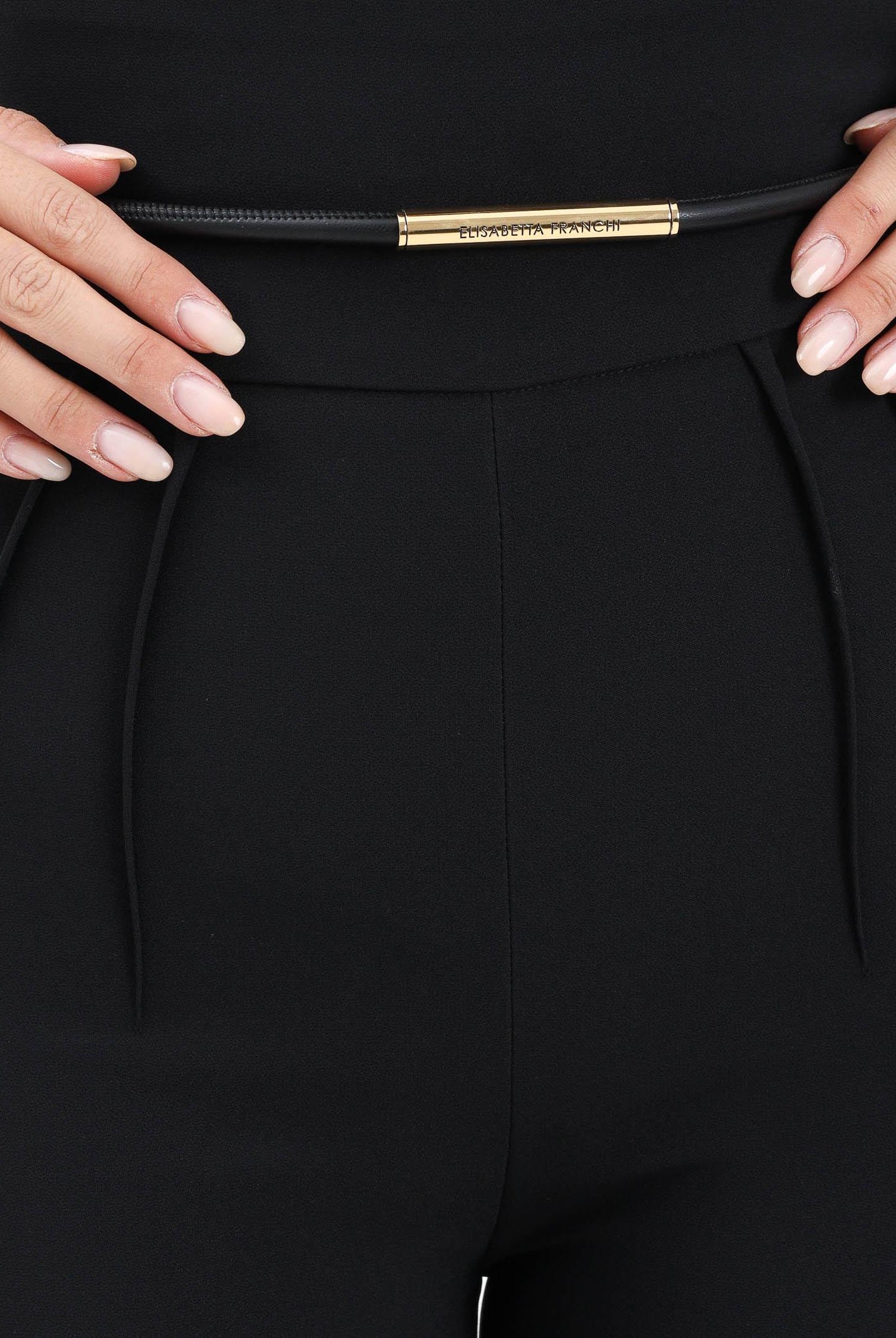 ELISABETTA FRANCHI Pantalone elegante nero da donna PA13457E2 110 ELISABETTA FRANCHI