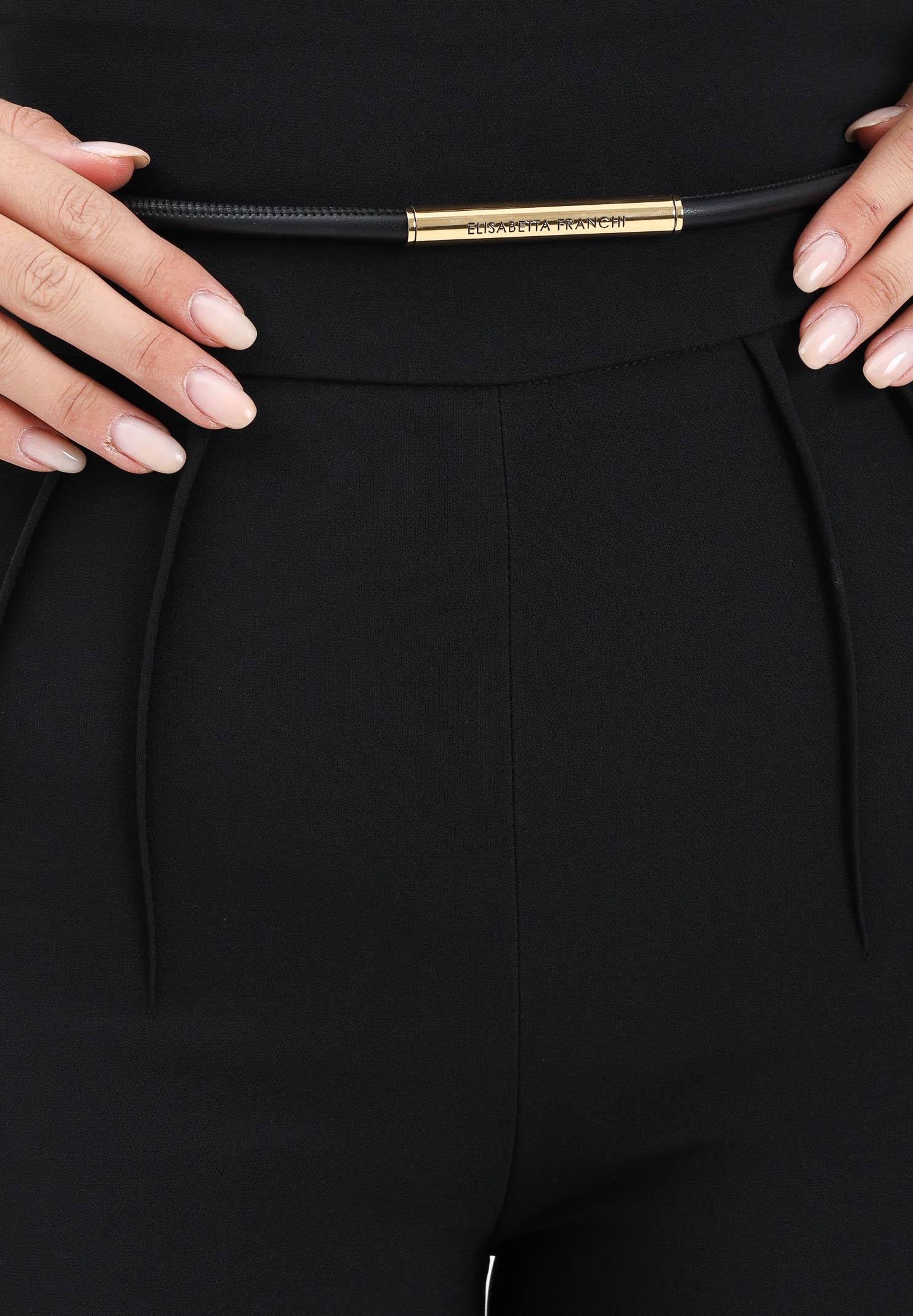 ELISABETTA FRANCHI Pantalone elegante nero da donna PA13457E2 110 ELISABETTA FRANCHI
