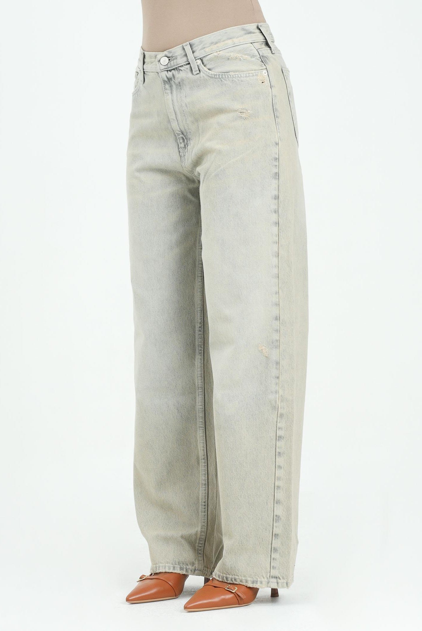 VICOLO Jeans Xenobia in denim vintage da donna DF5053 VU VICOLO