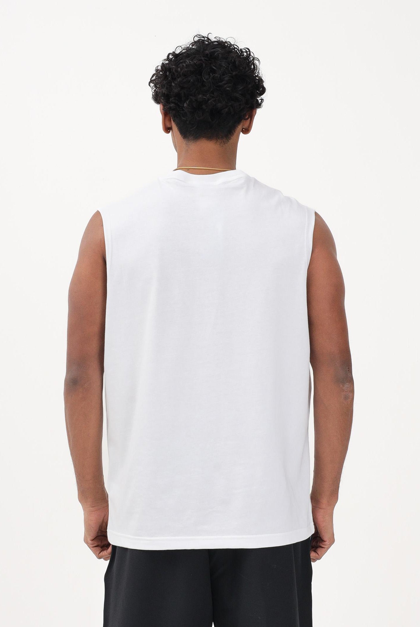 ADIDAS ORIGINALS Canotta Trefoil Essentials bianca da uomo KE3396 . ADIDAS ORIGINALS