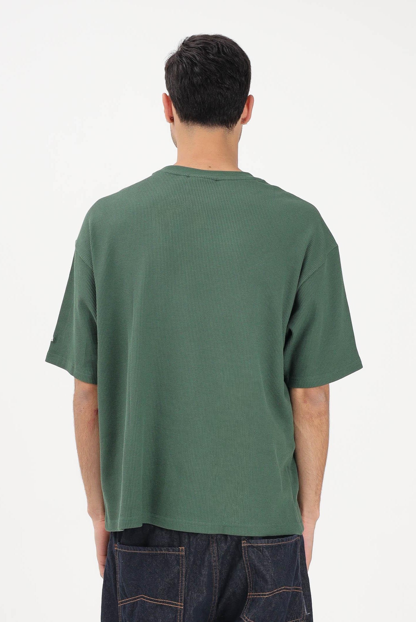 NEW ERA T-shirt a manica corta Oversized LA Dodgers MLB Waffle verde per uomo e donna 60771587 . NEW ERA