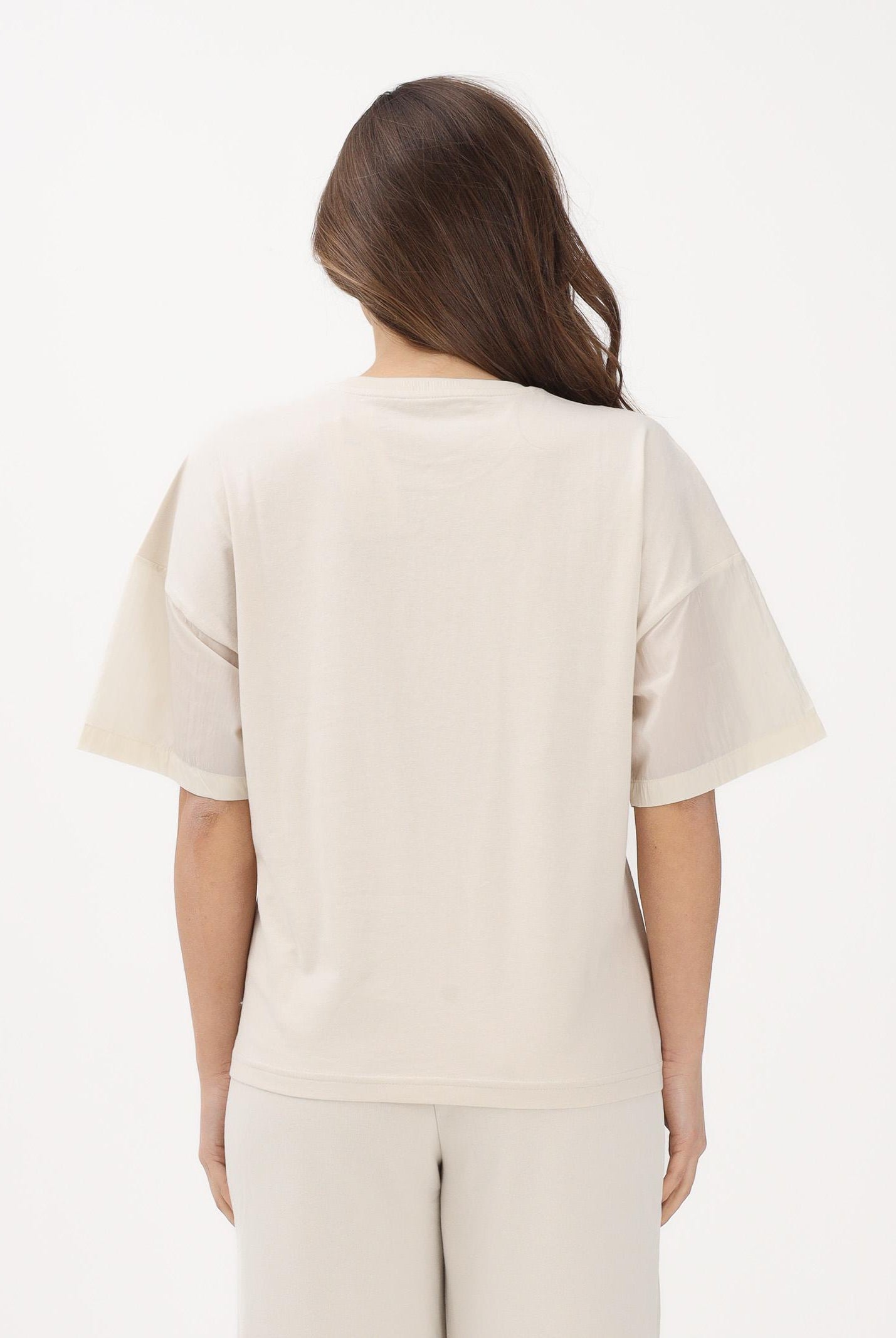 PUMA T-shirt a manica corta HER Oversized panna da donna 691883 87 PUMA