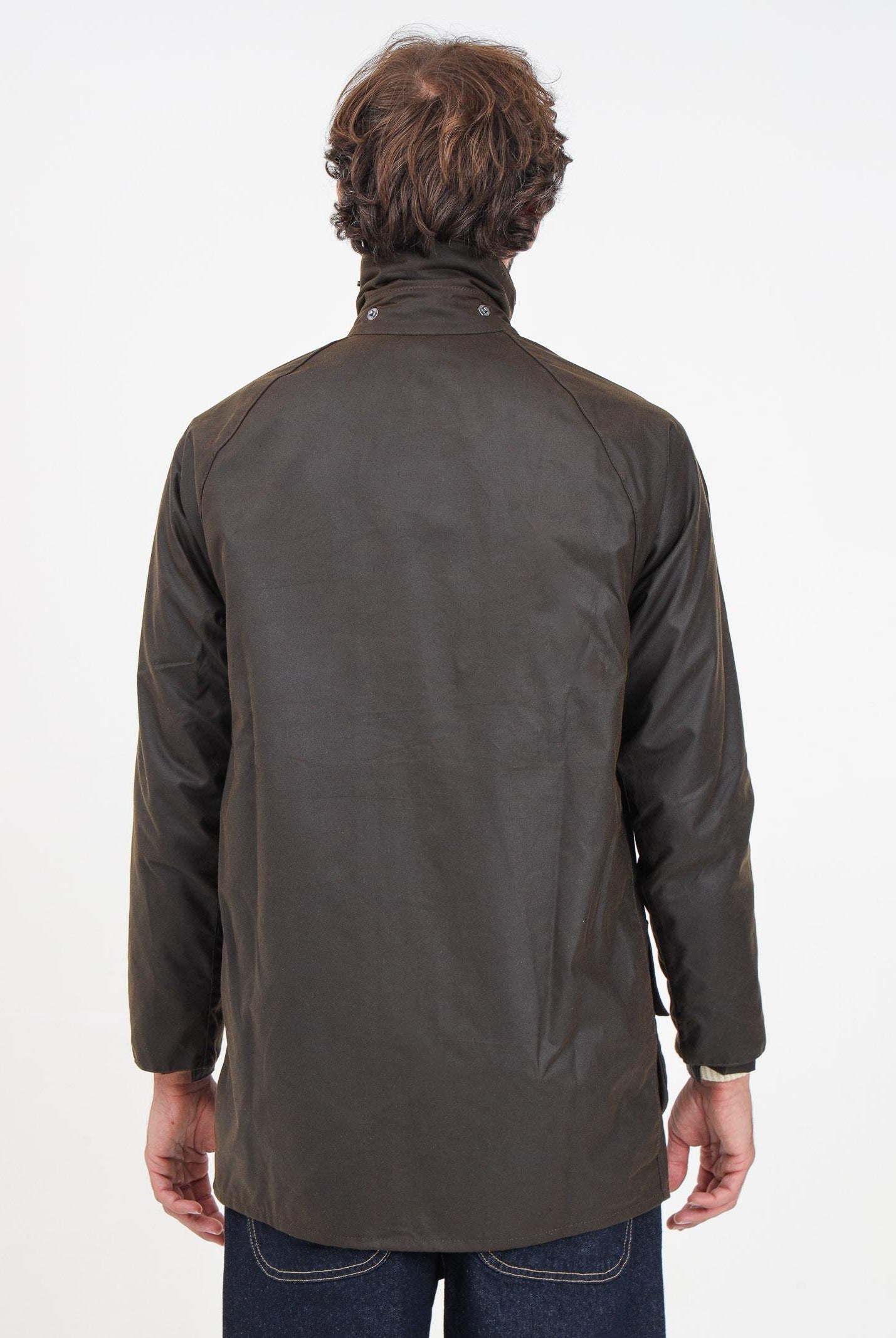 BARBOUR Giubbotto cerato Beaufort color oliva da uomo 242-MWX0002MWX OL71 BARBOUR