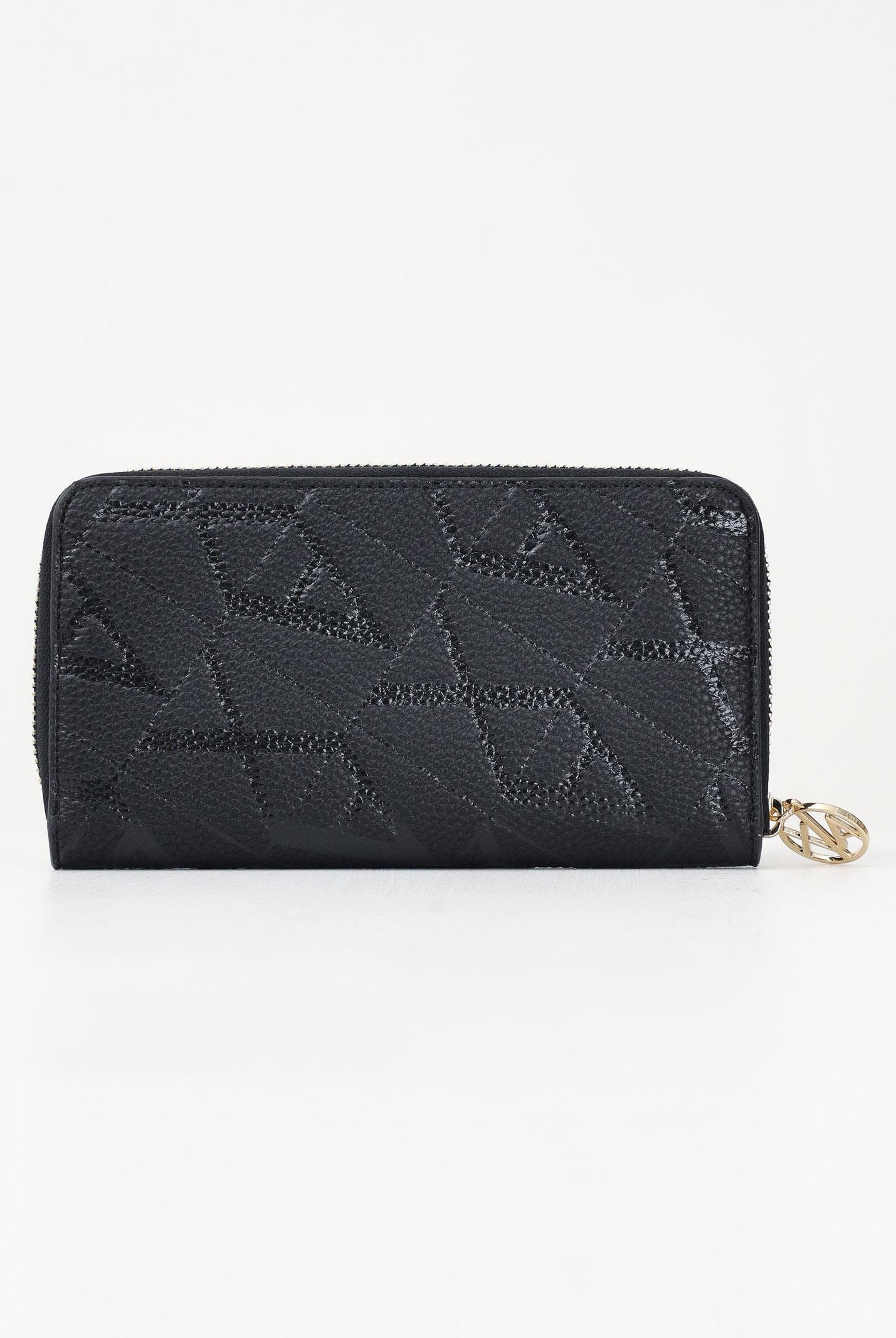 ARMANI EXCHANGE Portafogli nero da donna con fantasia monogram XW000359AF13680 FC100 ARMANI EXCHANGE