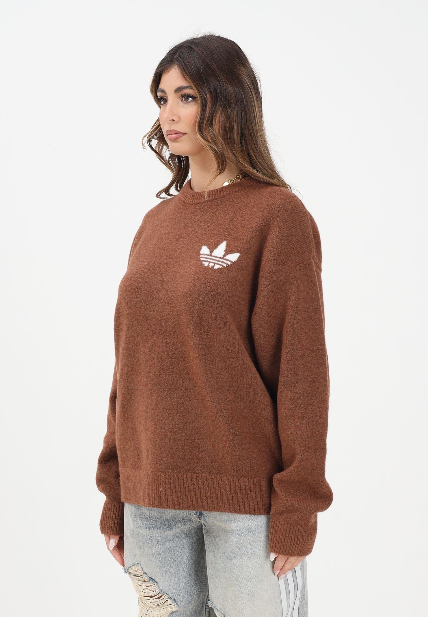 ADIDAS ORIGINALS Maglione girocollo Athletic Dept marrone da donna KF2340 . ADIDAS ORIGINALS