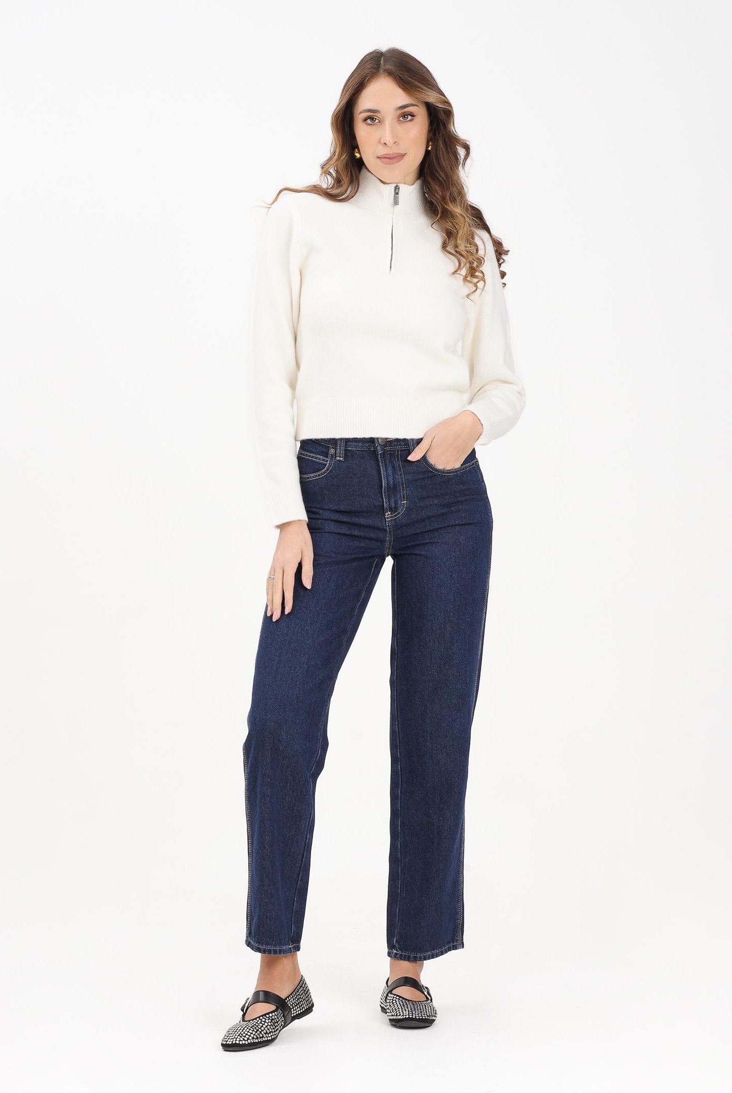 DICKIES Jeans relaxed Farner in denim blu da donna DK0A87NN0DD1 DIckies