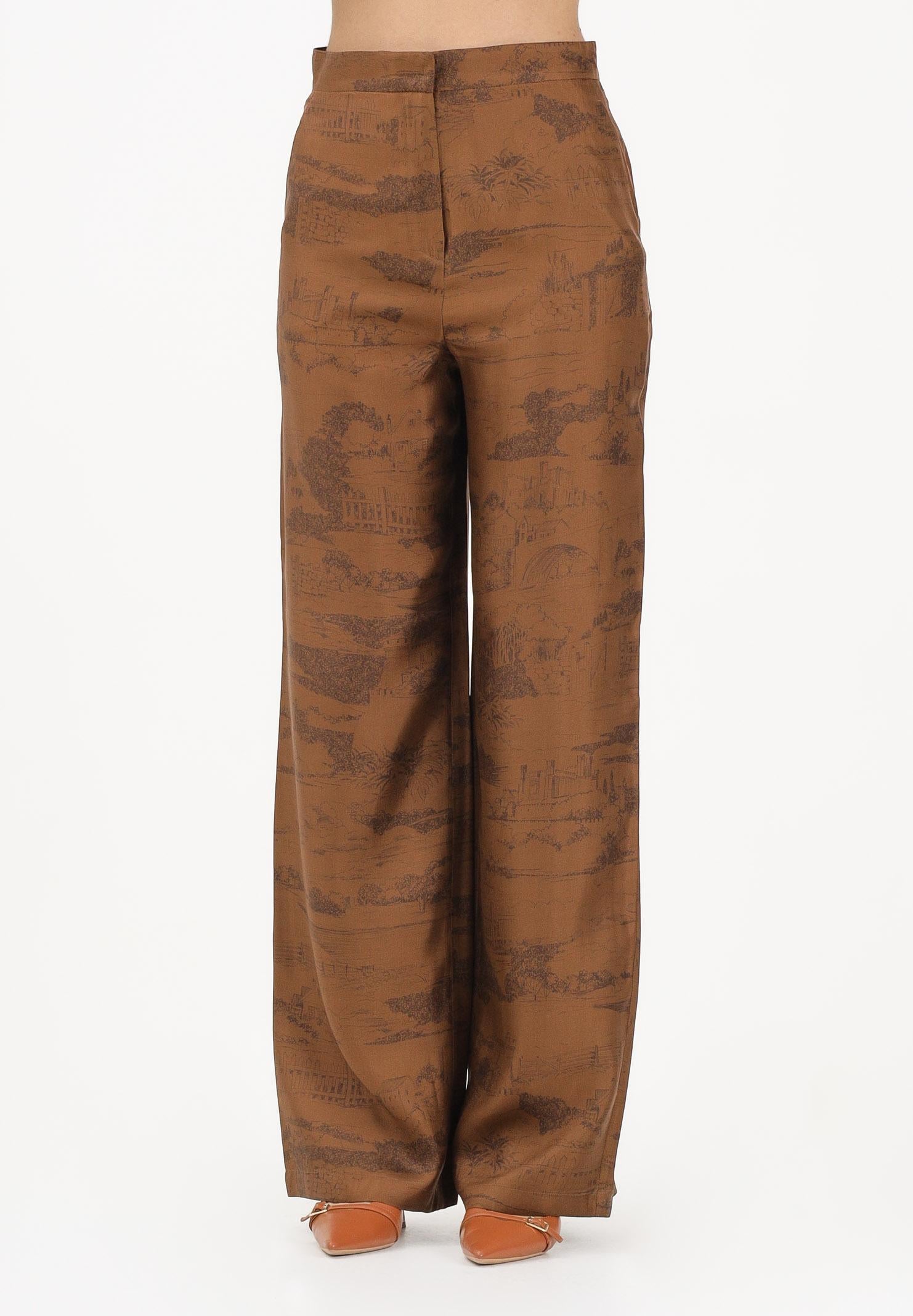 MAX MARA Pantalone ampio MSTVASAIO marrone da donna 2616131101600 004 MAXMARA