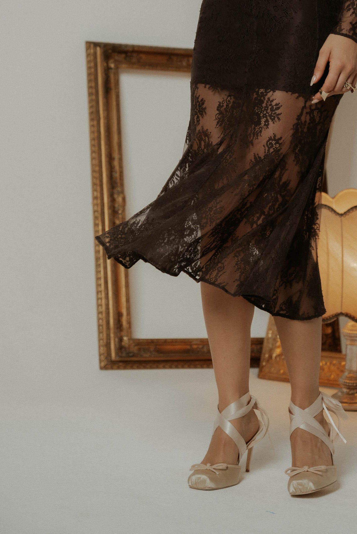 SANTAS Abito midi ÉTERNELLE marrone da donna PV2608 GR SANTAS