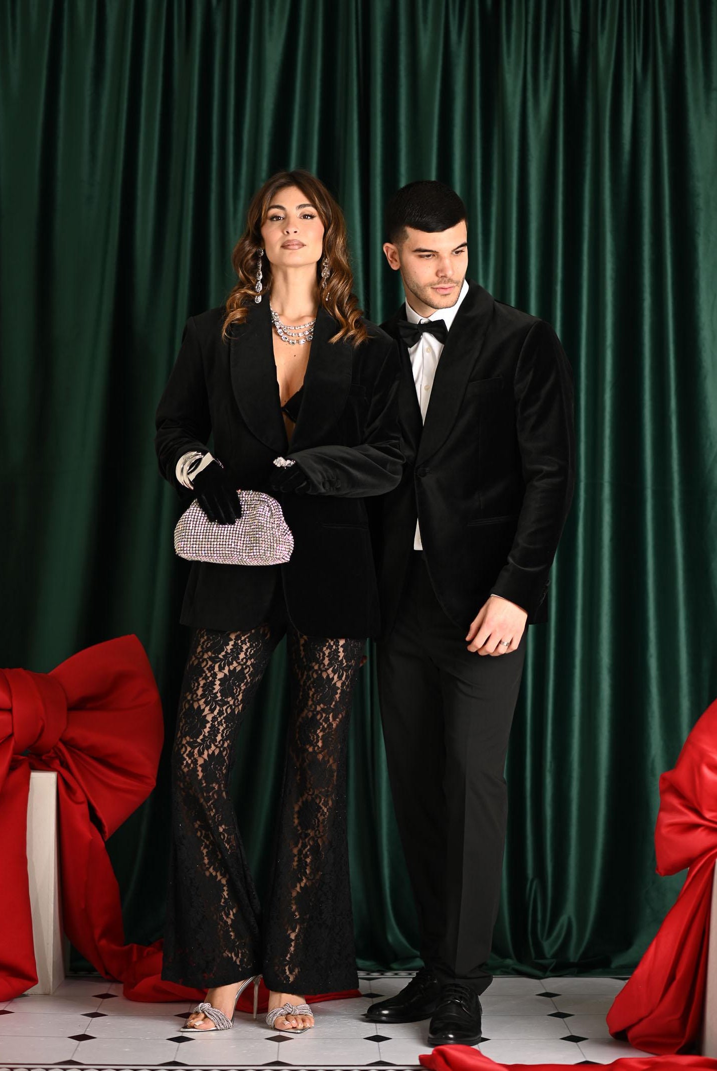 SELECTED HOMME Giacca monopetto in velluto nero da uomo 16099488 Black SELECTED HOMME