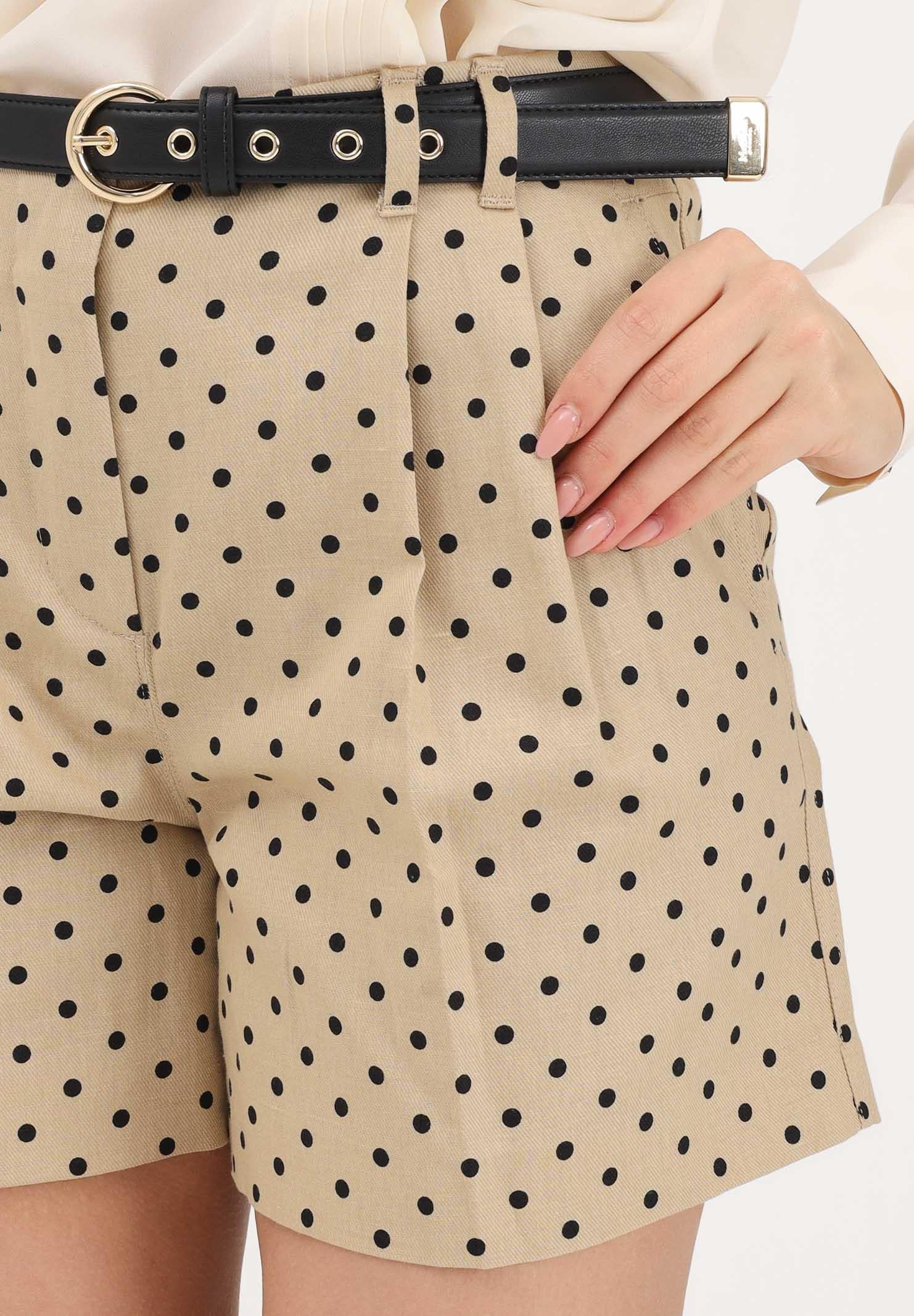 MAX MARA Shorts MSTNOVELLA beige da donna con fantasia a pois 2616141022600 003 MAX MARA