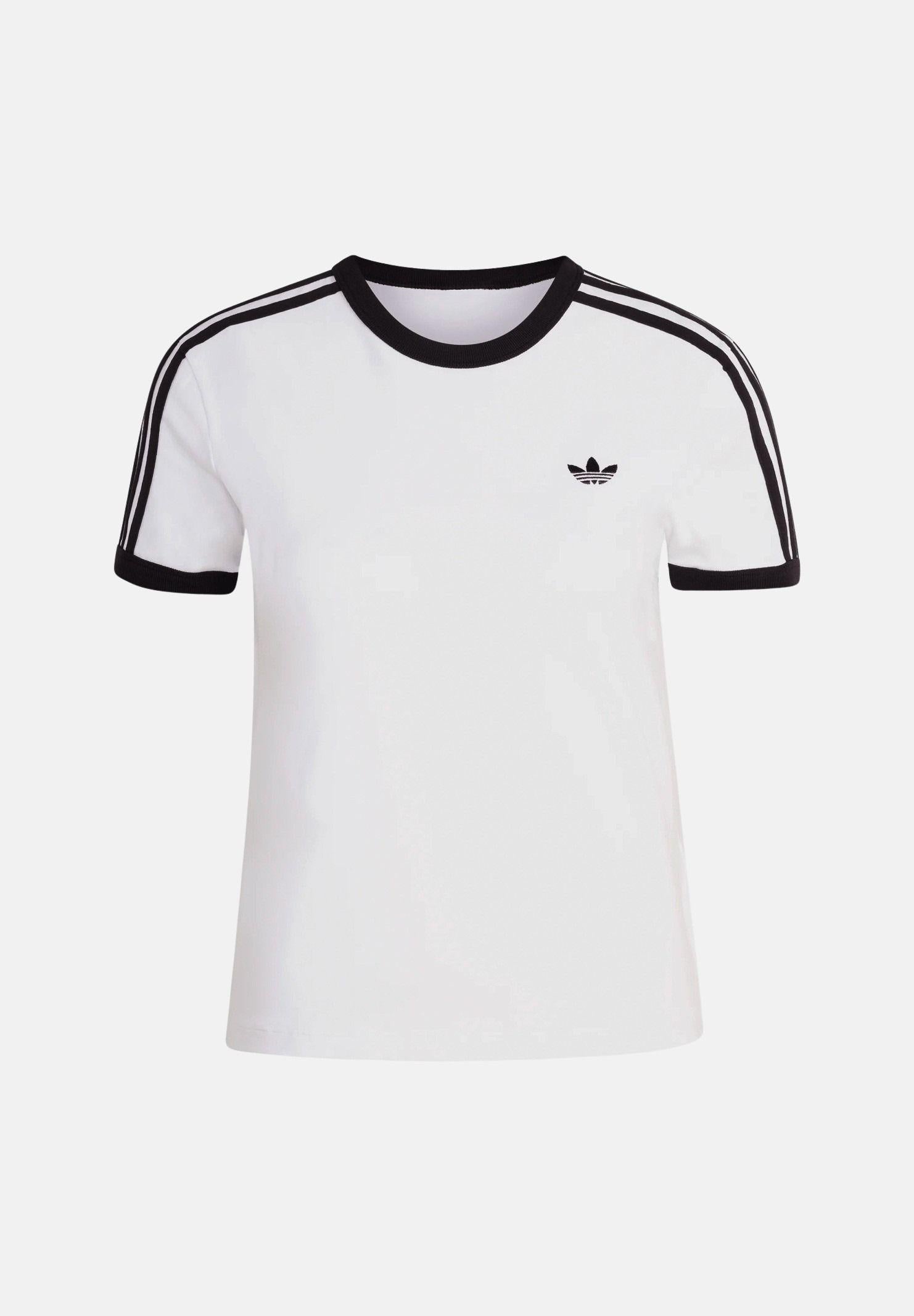 ADIDAS ORIGINALS T-shirt a manica corta 3-Stripes bianca da donna KD3683 . ADIDAS ORIGINALS