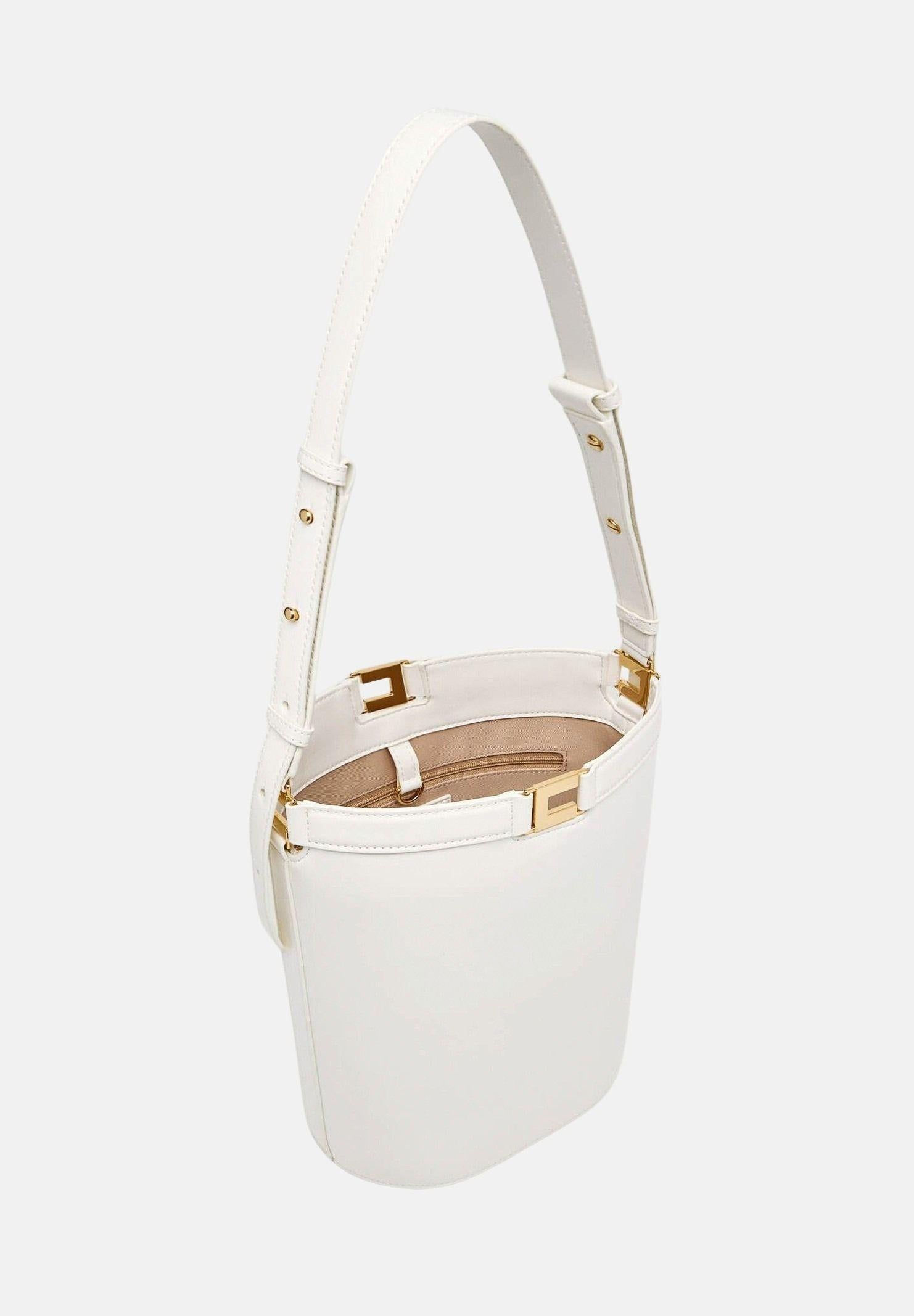 ELISABETTA FRANCHI Borsa a secchiello burro da donna BS16A61E2 193 ELISABETTA FRANCHI
