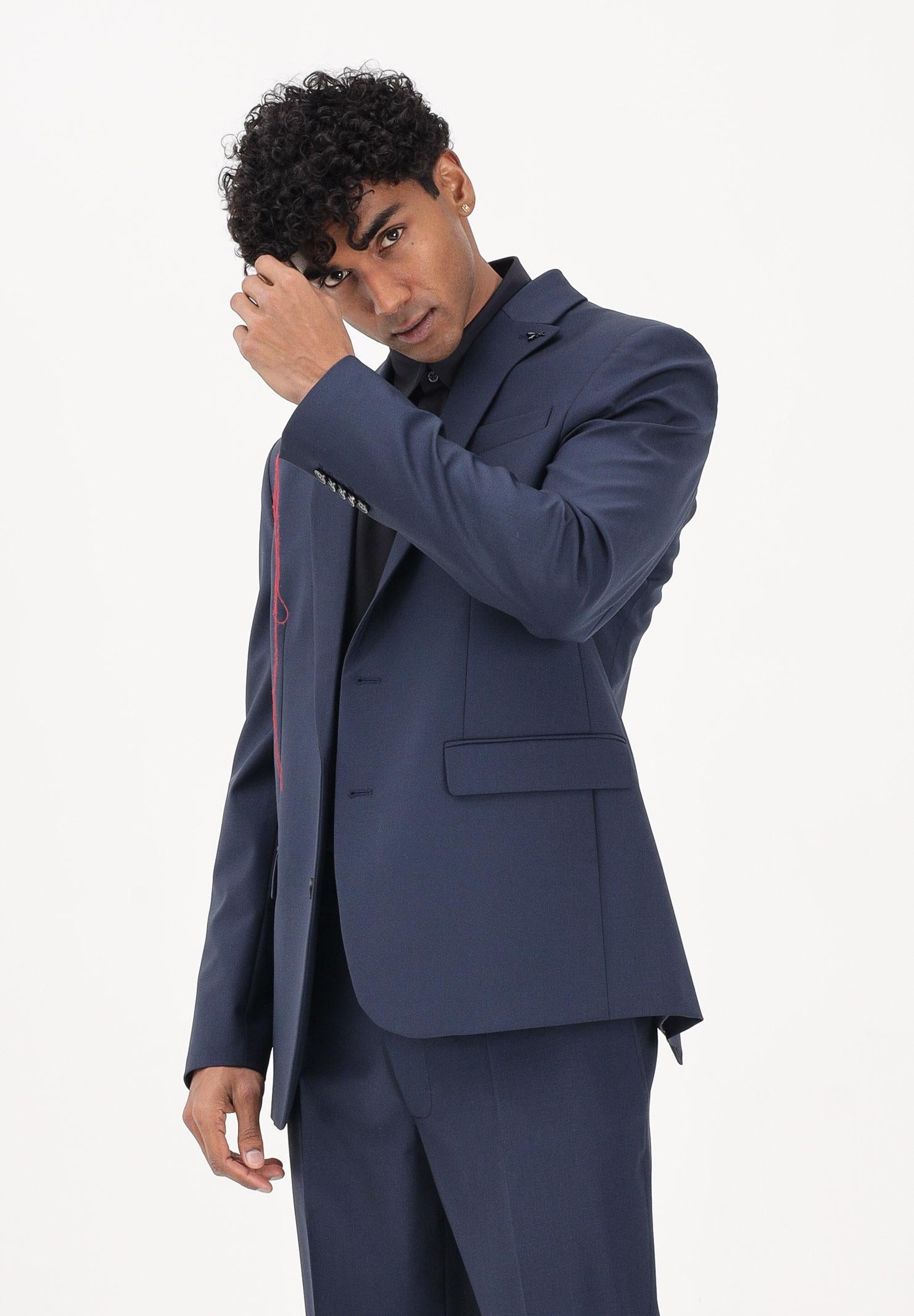 PATRIZIA PEPE Giacca monopetto blu da uomo 5S757RA1WK C166 PATRIZIA PEPE