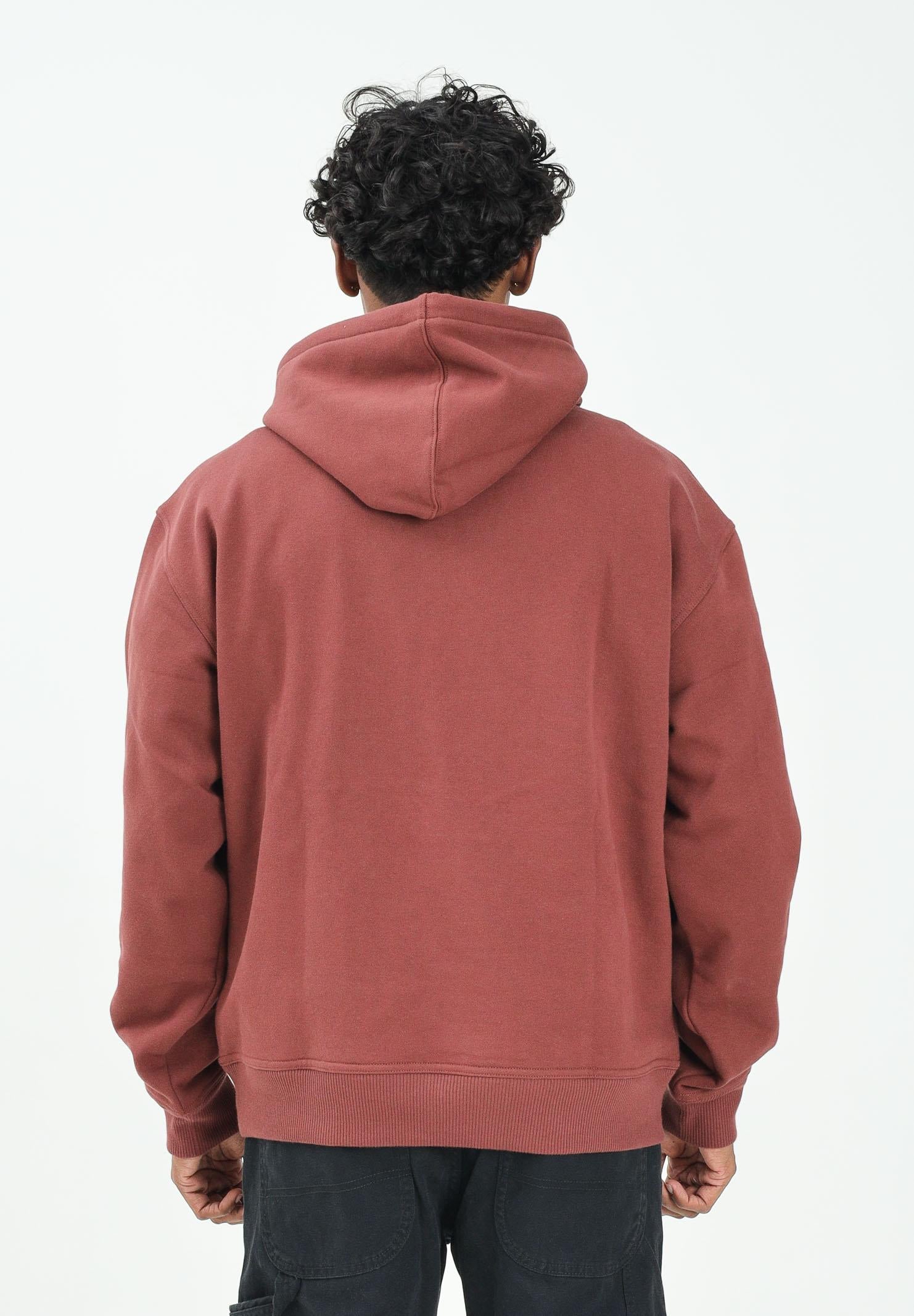 DICKIES Felpa con cappuccio CLANCY bordeaux da uomo DK0A88BKL161 DIckies