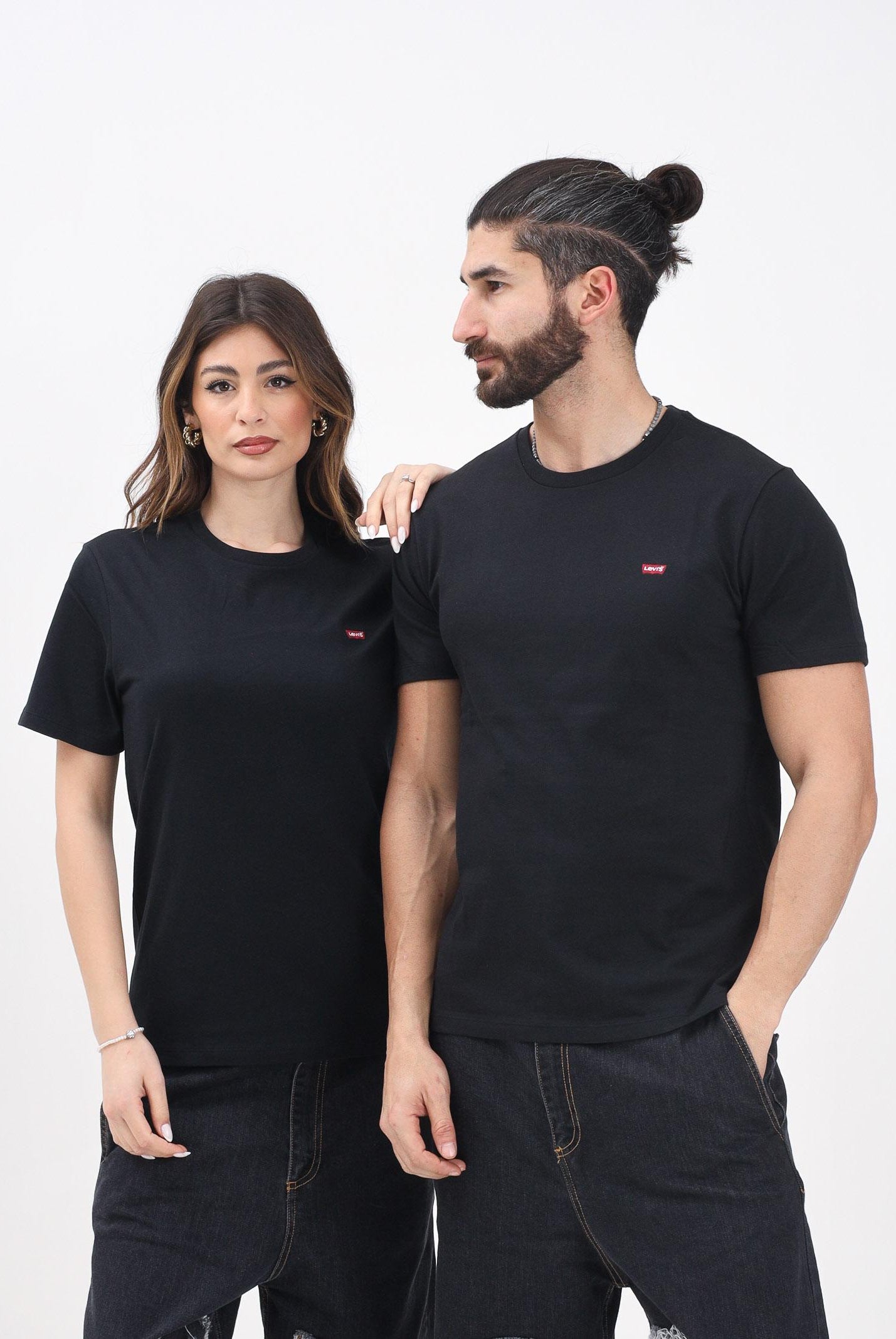 LEVI'S® T-shirt a manica corta Housemark nera per uomo e donna 56605-0009 . LEVI'S®