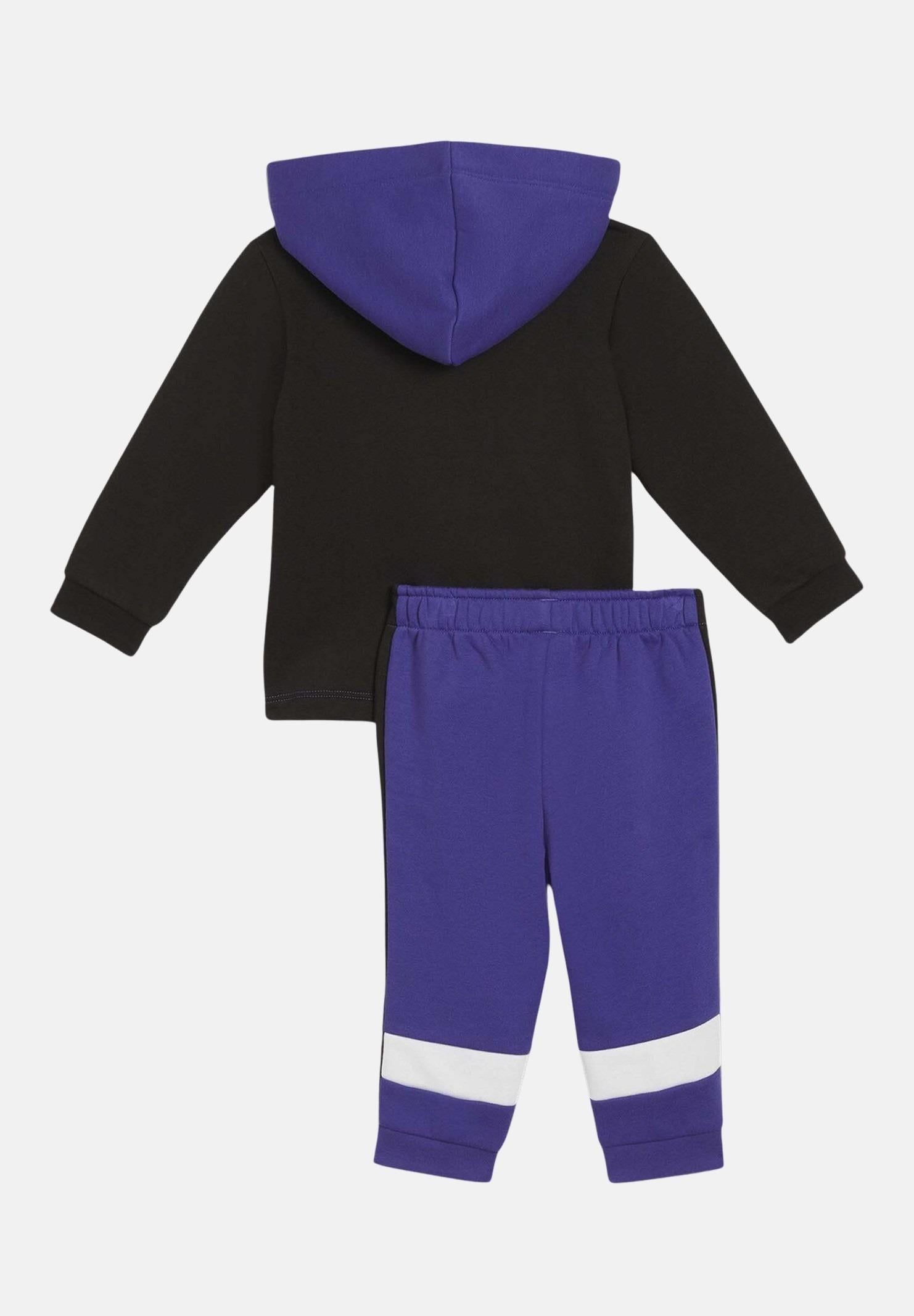 Tuta Colorblock blu e nera da neonato 680323 88 PUMA