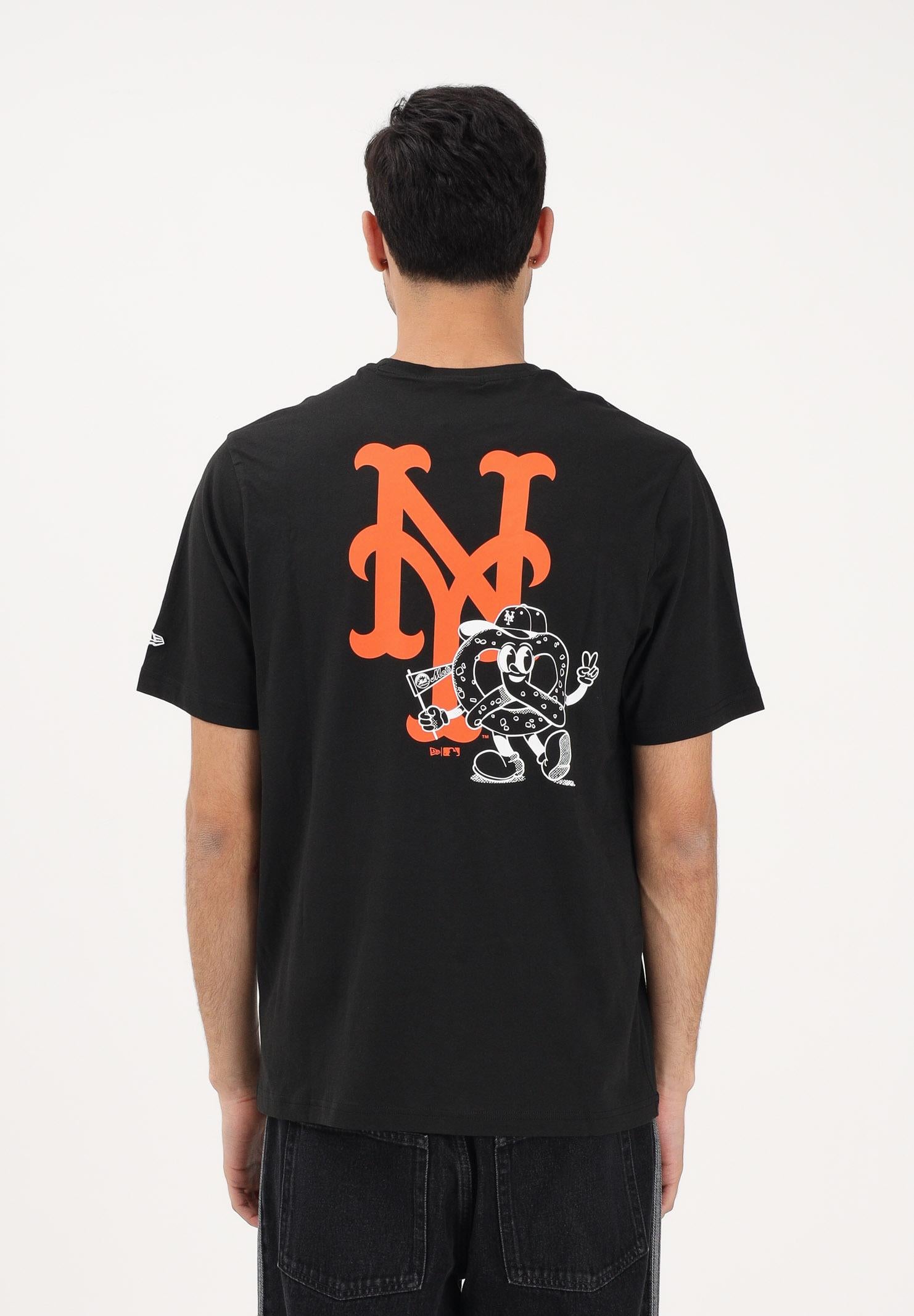 NEW ERA T-shirt a manica corta New York Mets MLB Food Graphic nera per uomo e donna 60771505 . NEW ERA