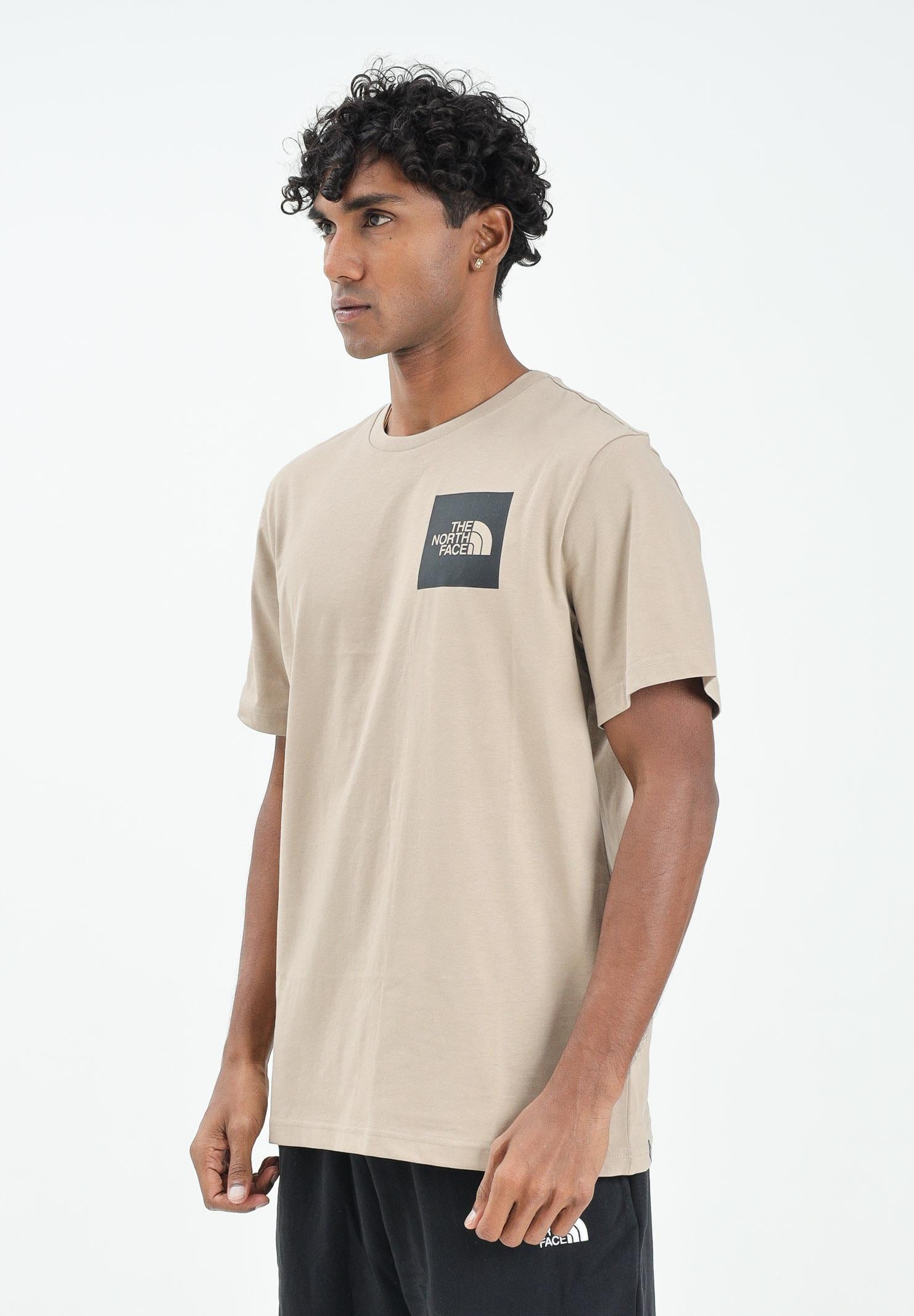 THE NORTH FACE T-shirt a manica corta Fine beige da uomo NF0A8A6MBOX1 . THE NORTH FACE