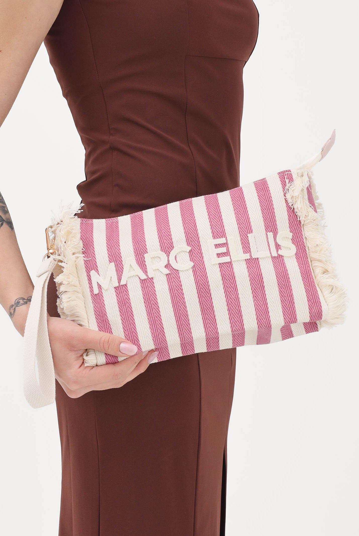MARC ELLIS Pochette Buby S Joan C panna e rosa da donna BUBY-S-JOAN-C CARO MARC ELLIS