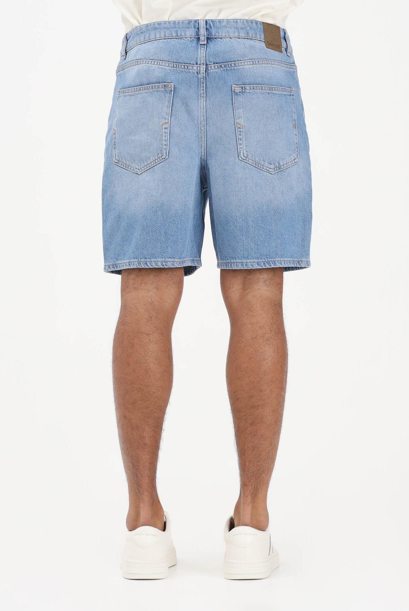 SELECTED HOMME Shorts in denim chiaro da uomo 16100124 LIBL SELECTED HOMME
