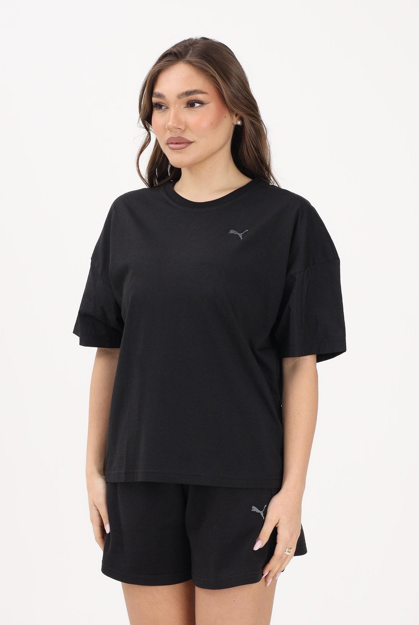PUMA T-shirt a manica corta HER Oversized nera da donna 691883 01 PUMA
