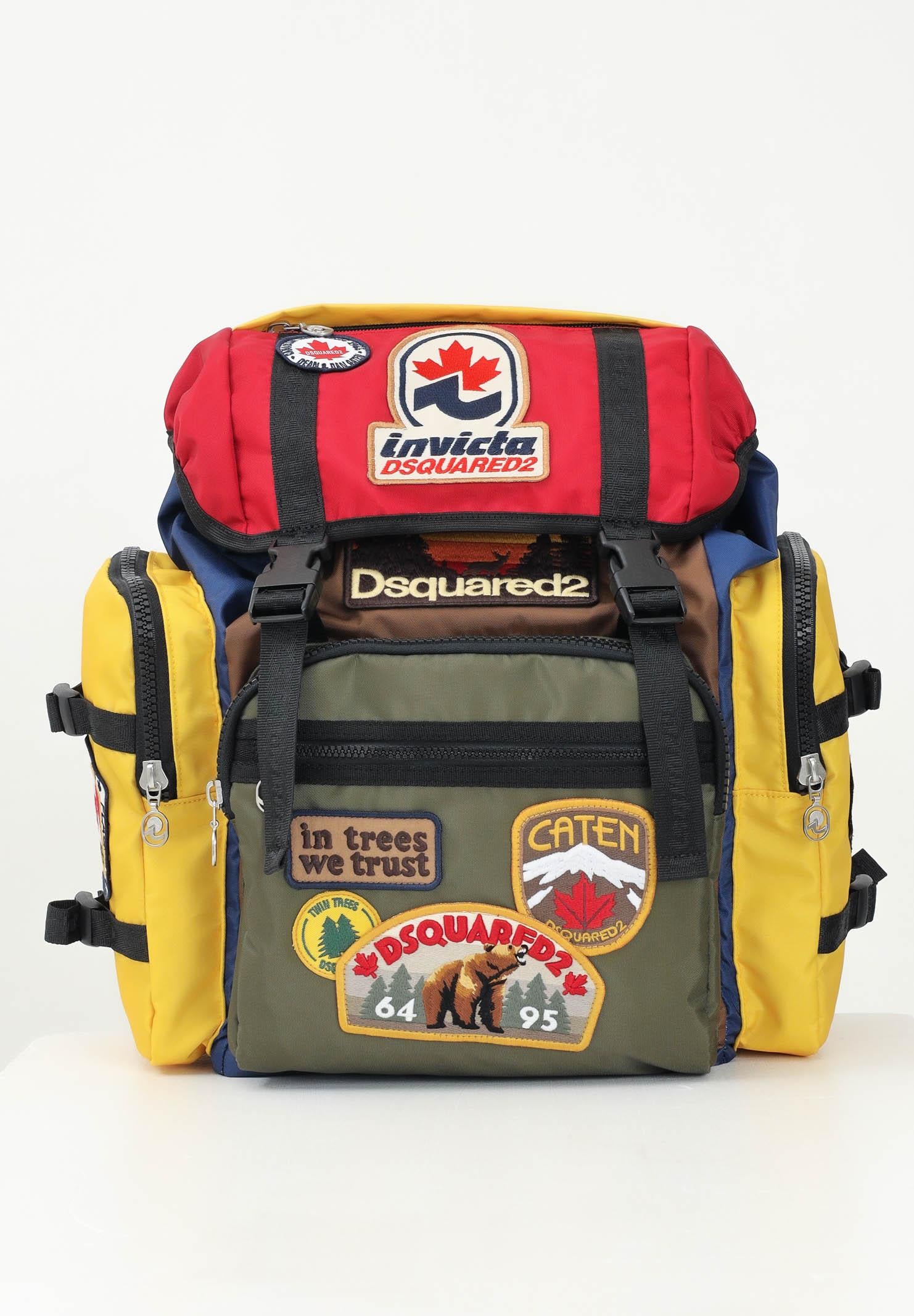 Zaino Monviso multicolor per uomo e donna DQ2944D0AD8 DQC57 DSQUARED2