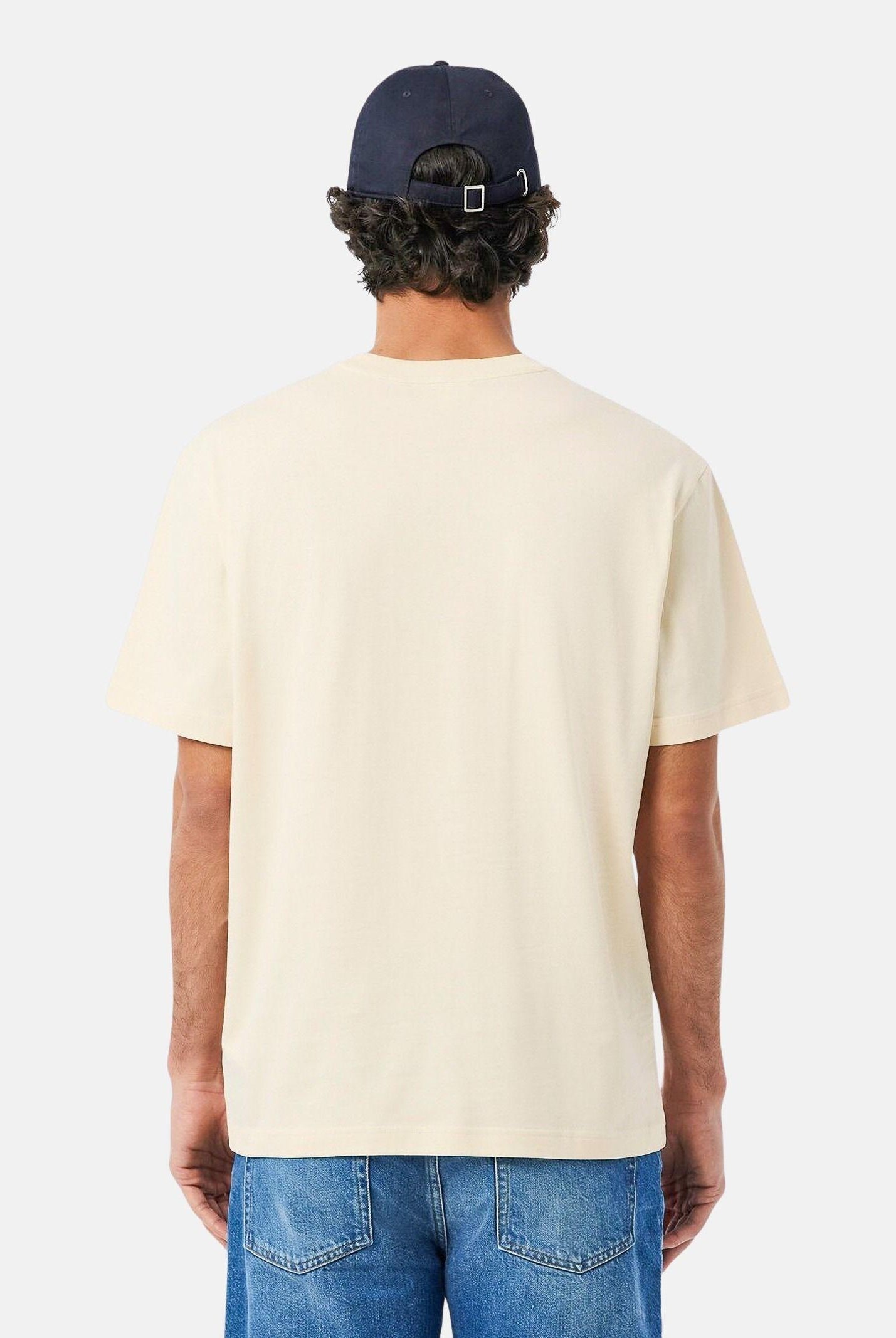 LACOSTE T-shirt a manica corta beige per uomo e donna con logo TH7318 056 LACOSTE