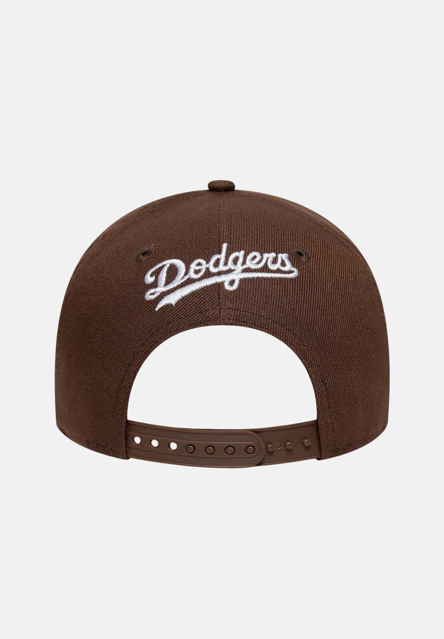 NEW ERA Cappello con visiera 9FORTY E-Frame LA Dodgers MLB Outline Script marrone per uomo e donna 60771811 . NEW ERA