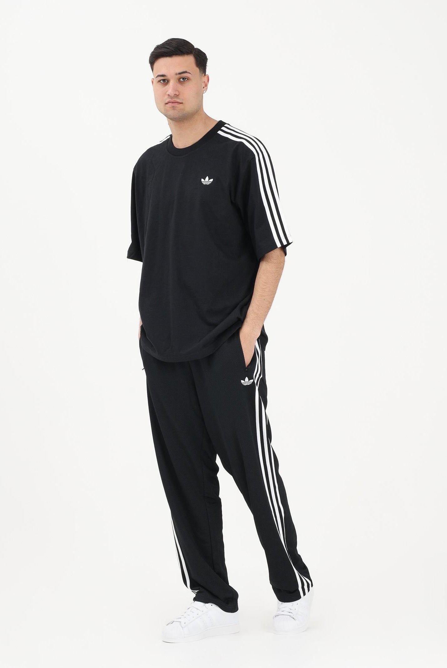 ADIDAS ORIGINALS Pantalone sportivo Firebird Adicolor nero da uomo KE0767 . ADIDAS ORIGINALS