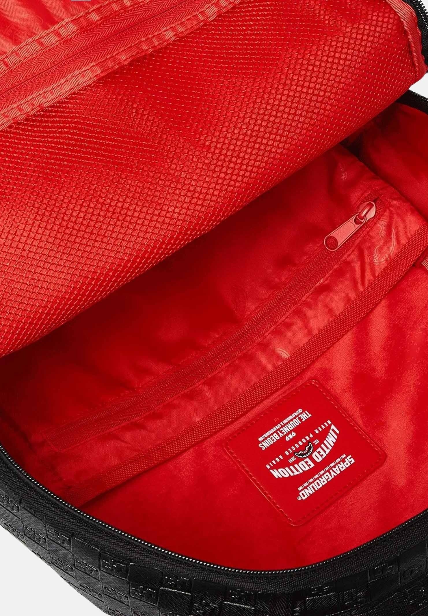 SPRAYGROUND Zaino BLACK OUT SHARKS IN PARIS DLXSV nero per uomo e donna 910B7531NSZ SPRAYGROUND