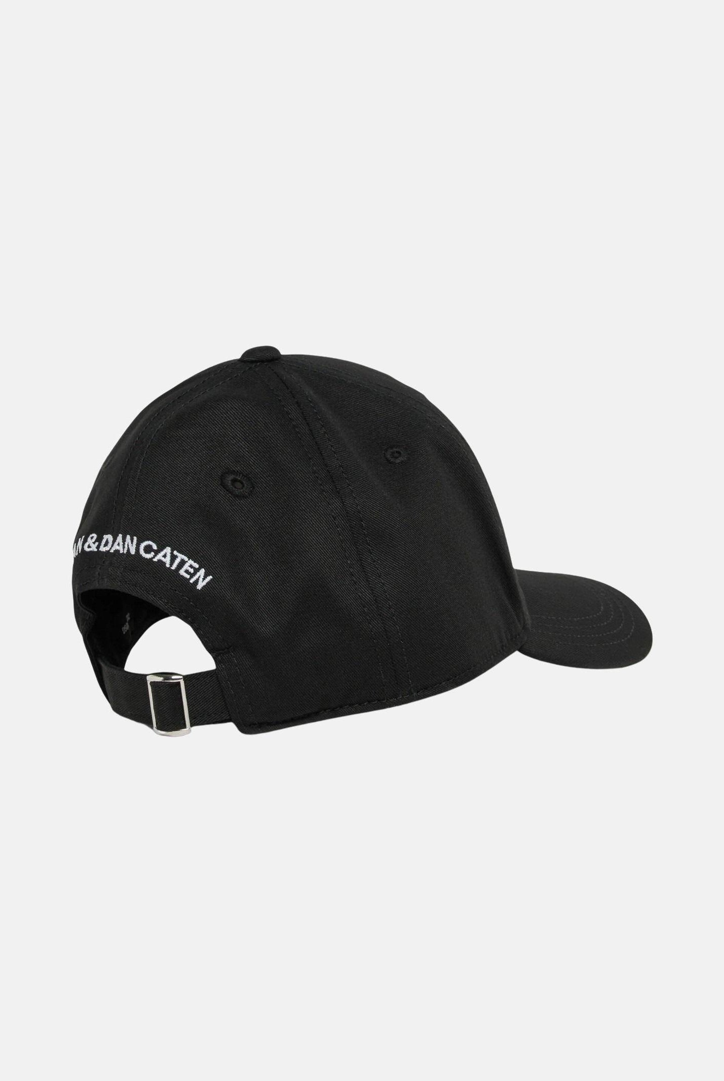DSQUARED2 Cappello con visiera nero per uomo e donna rifinito da logo DQ3255D00YT DQ900 DSQUARED2