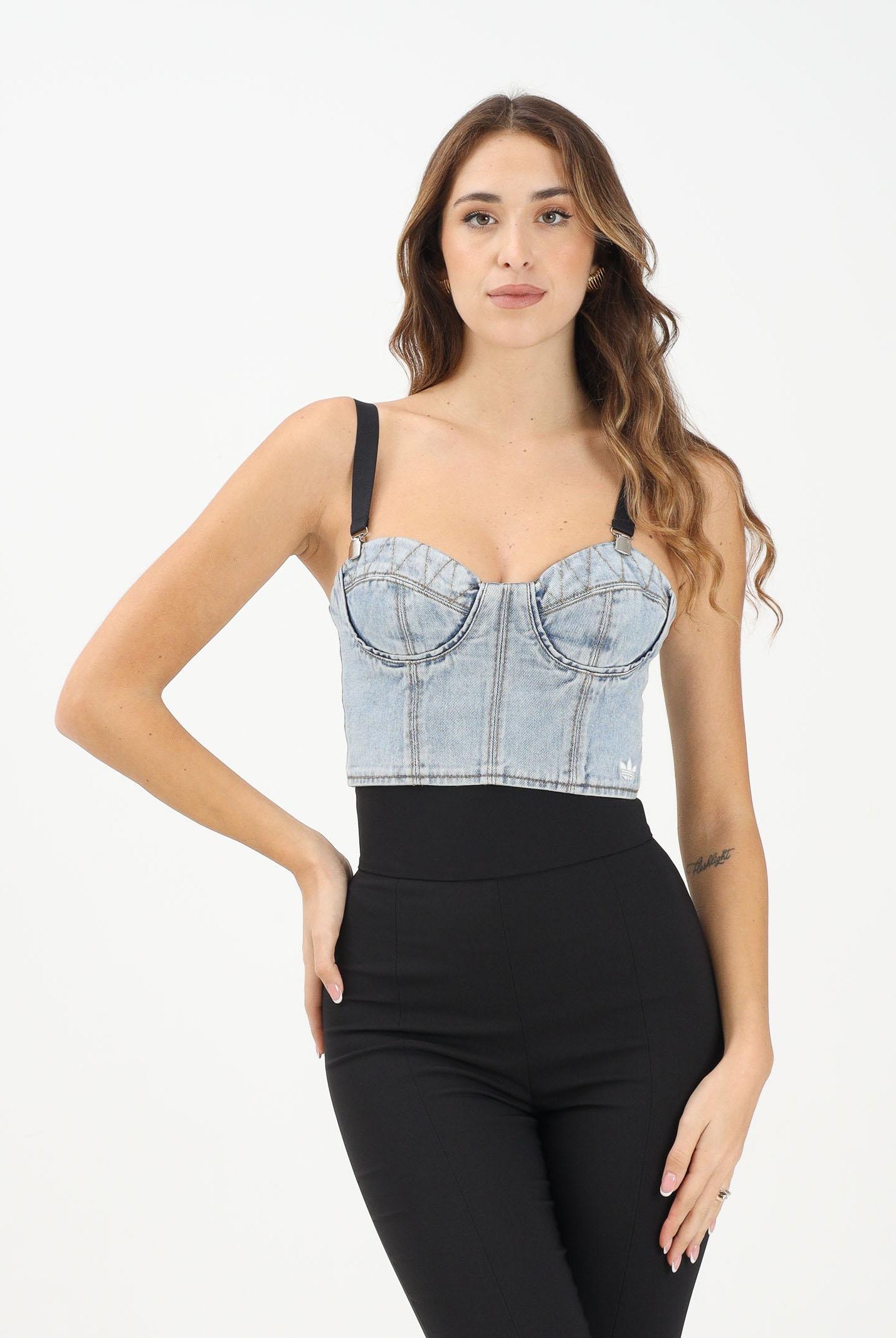 ADIDAS ORIGINALS Bustino adidas X Jeremy Scott Pride in denim chiaro da donna JW0825 ADIDAS ORIGINALS