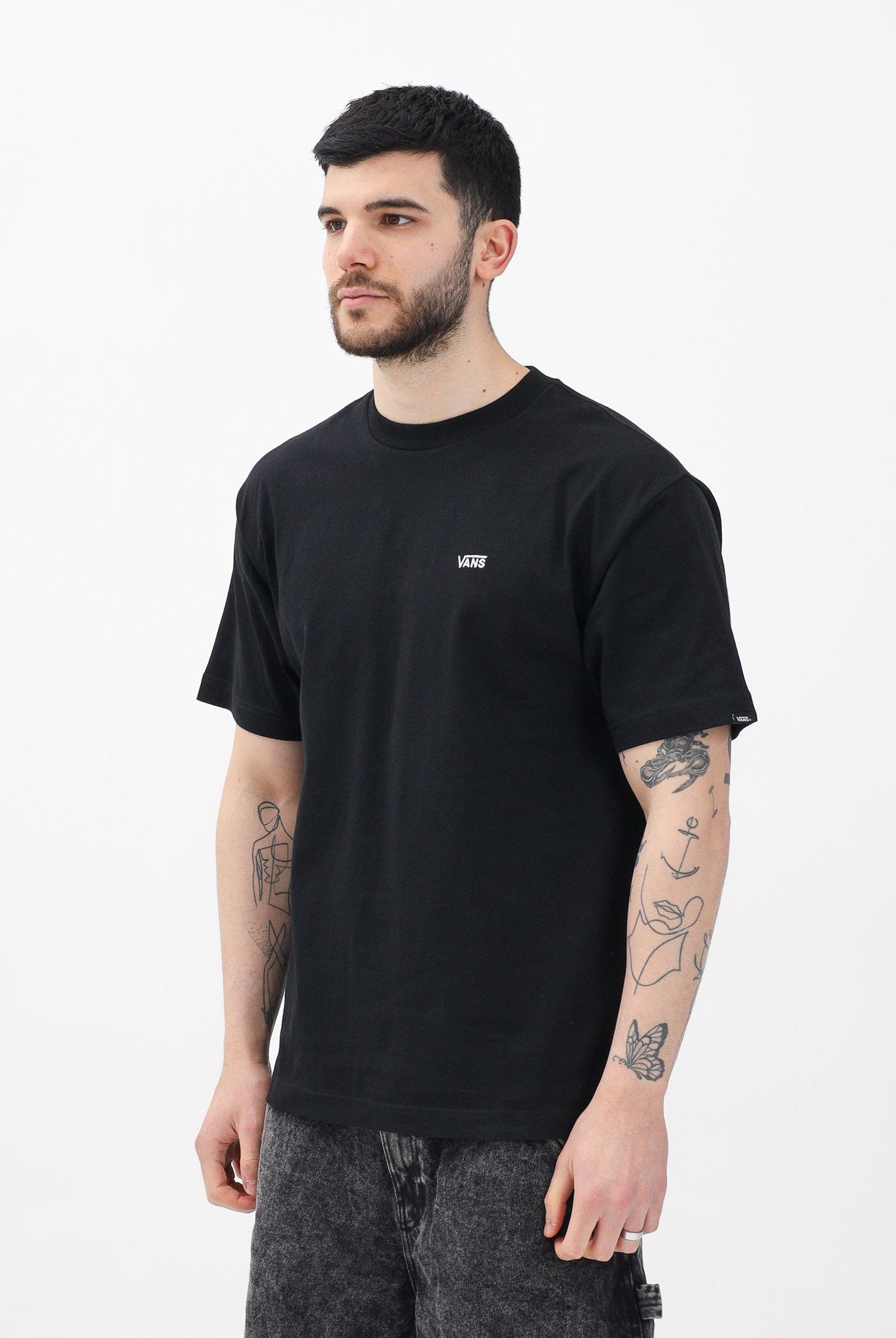 VANS T-shirt a manica corta Left Chest Logo nera da uomo VN000P1PBLK1 . VANS