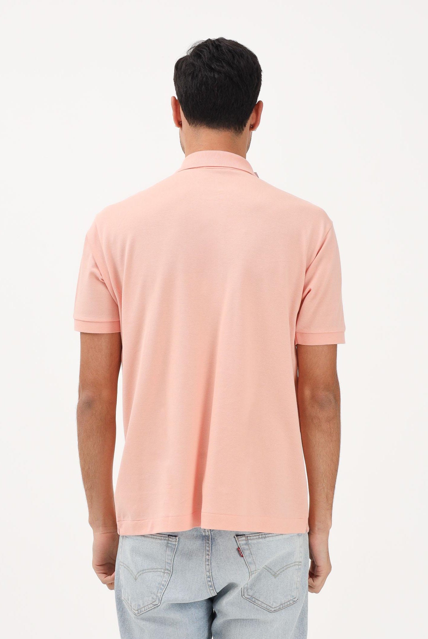 LACOSTE Polo salmone per uomo e donna caratterizzata da patch logo coccodirllo 1212 UI2 LACOSTE