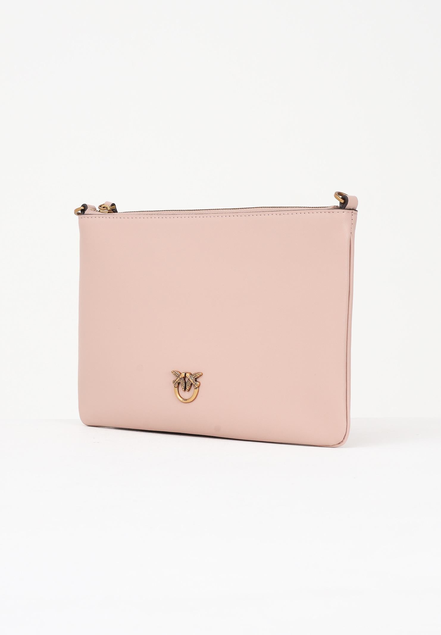 PINKO Pochette Classic Flat Love Bag Simply rosa da donna 100455A0F1 O81Q PINKO