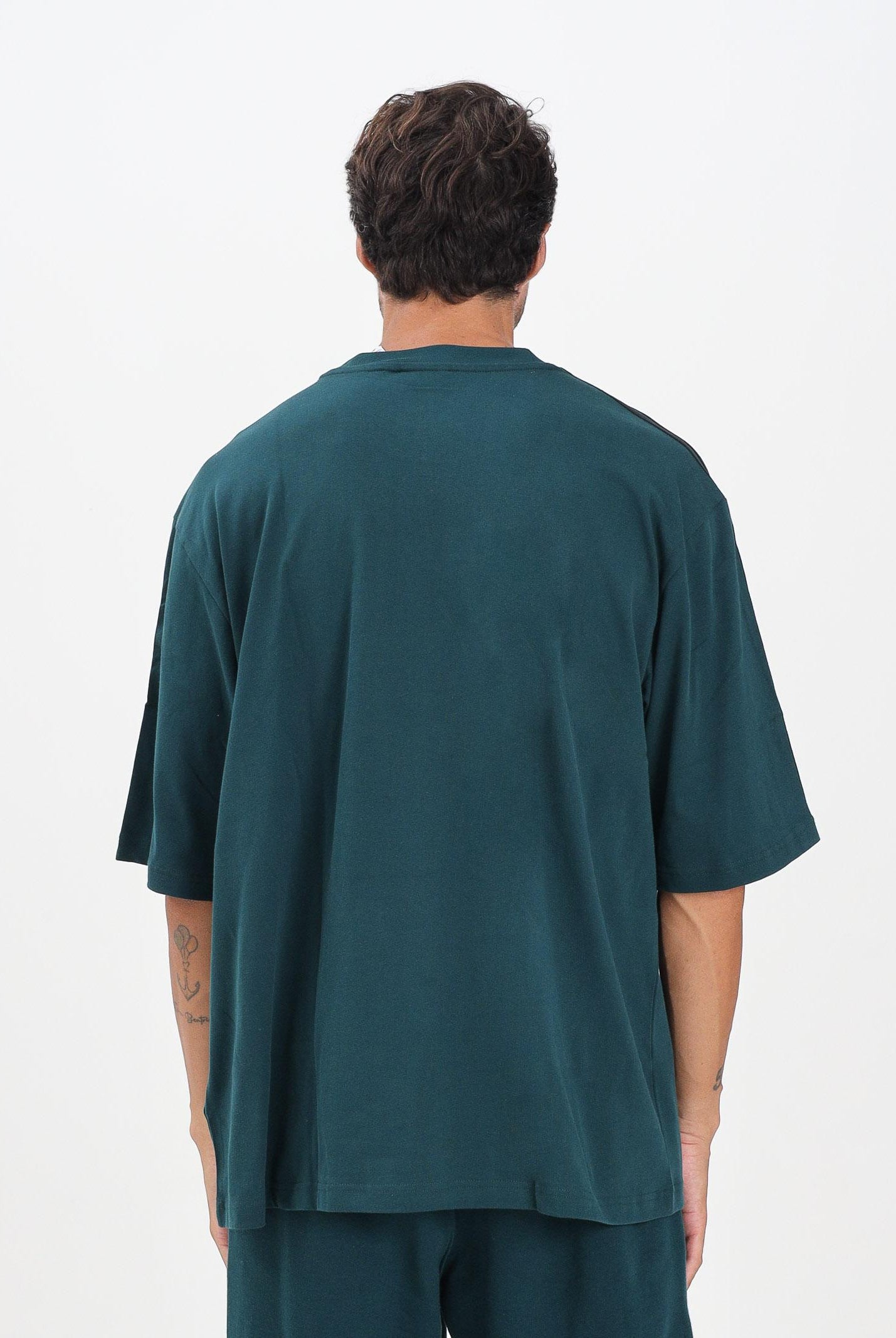ADIDAS ORIGINALS T-shirt a manica corta Adicolor Oversized verde da uomo JY1396 . ADIDAS ORIGINALS
