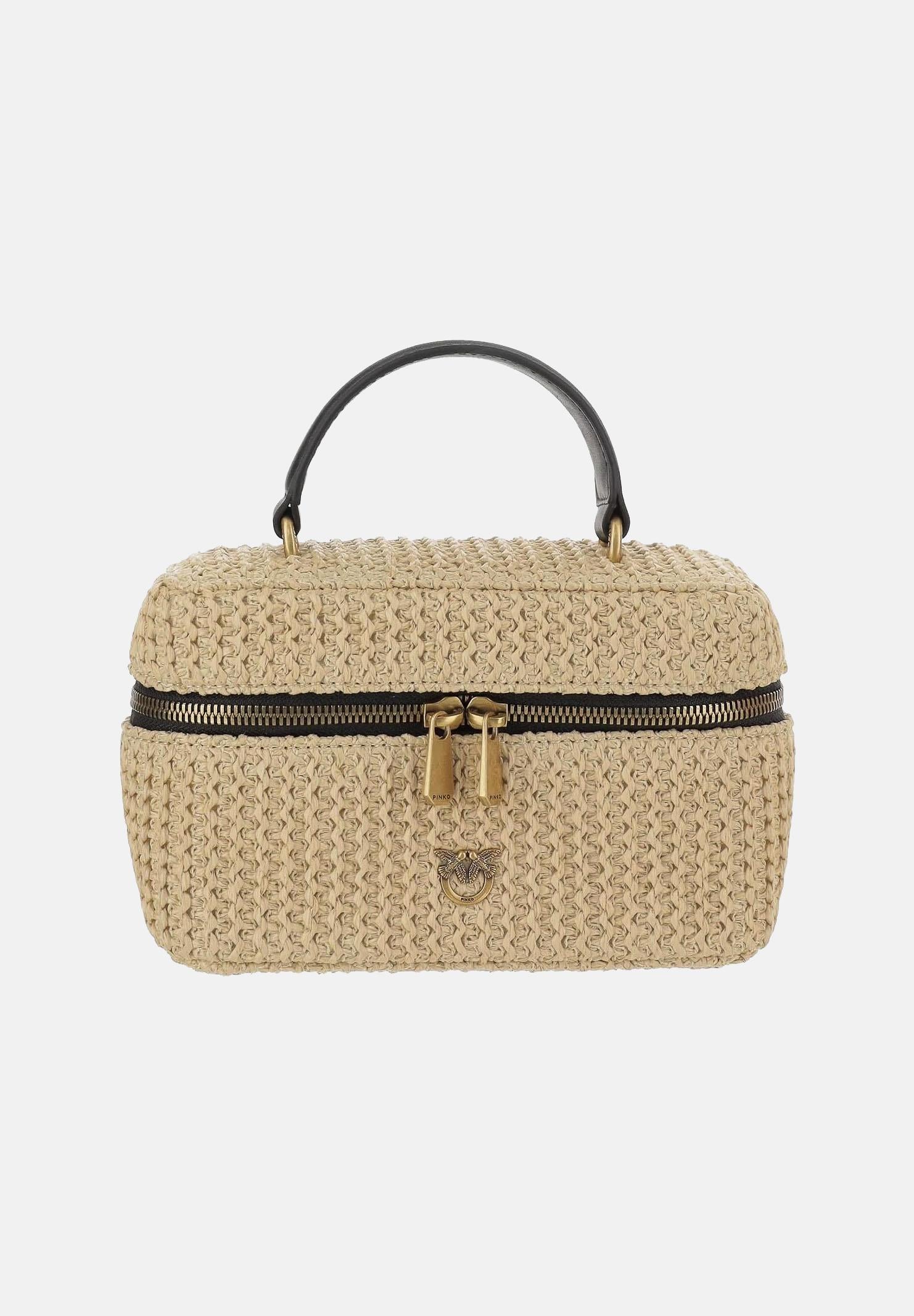 PINKO Borsa a mano Vanity beige da donna 106382A391 C24Q PINKO