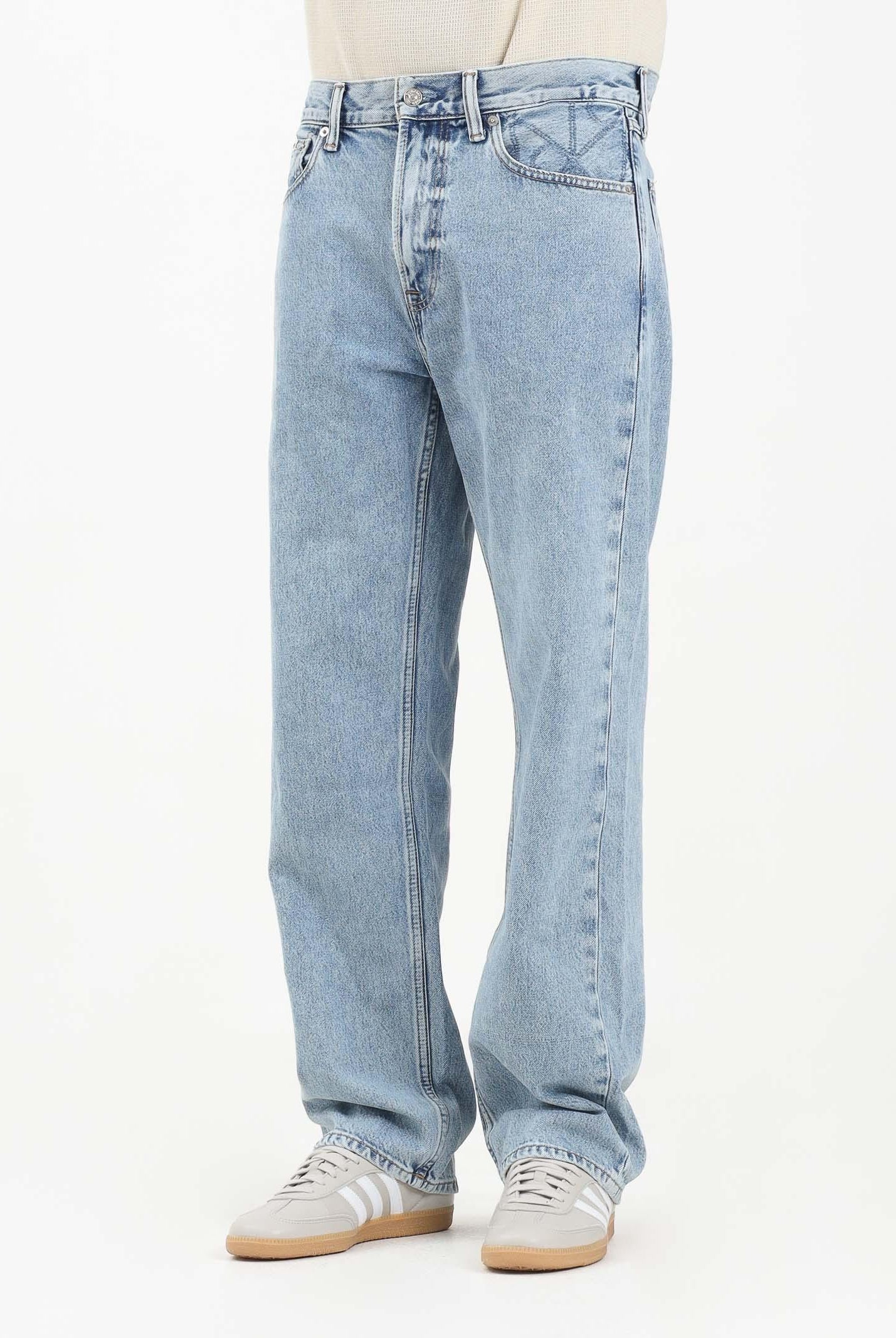 CALVIN KLEIN JEANS Jeans in denim chiaro da uomo LV04RD710G03V . CALVIN KLEIN JEANS