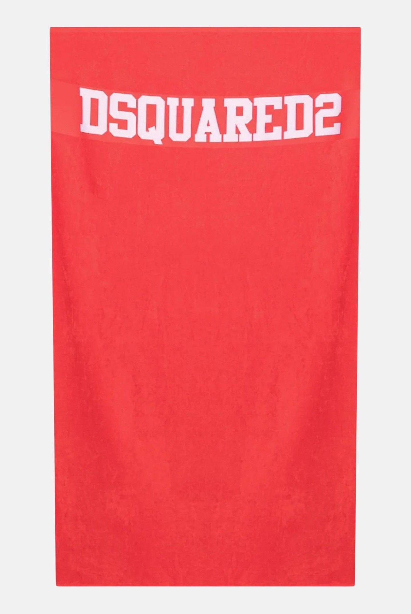 Telo mare rosso per uomo e donna con logo jacquard D7P005450 613 DSQUARED2