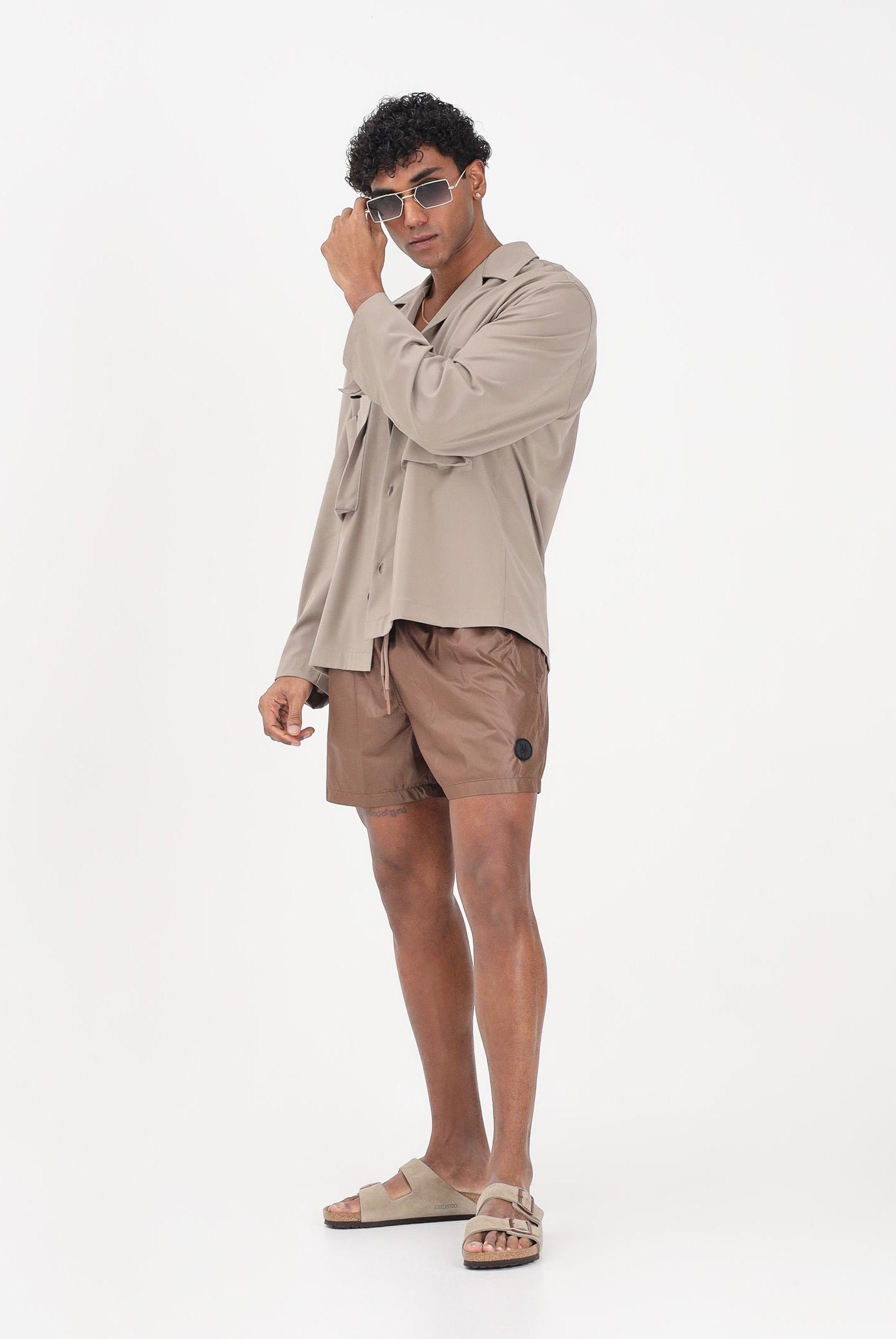 I'M BRIAN Shorts mare marrone da uomo BC3750 020 I'M BRIAN