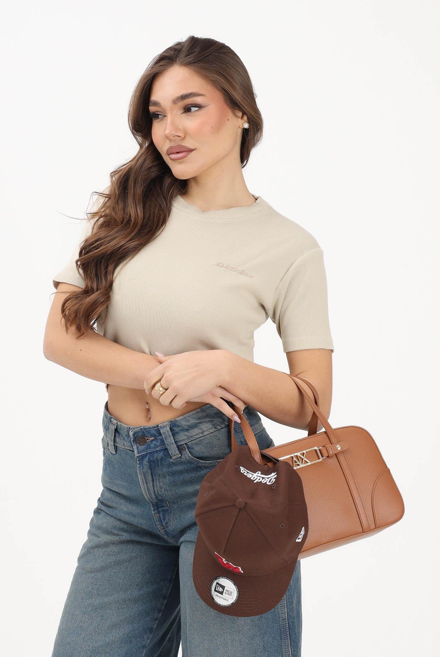 DICKIES T-shirt a manica corta Plentywood beige da donna DK0A866FL441 . DIckies