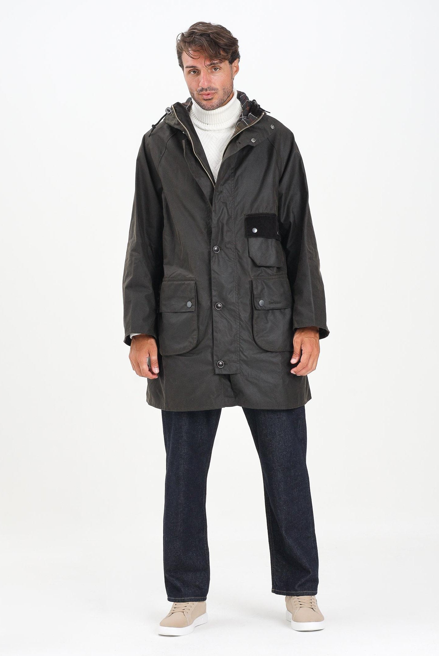 BARBOUR Parka Solway verde oliva da uomo 252MMWX2481 OL71 BARBOUR